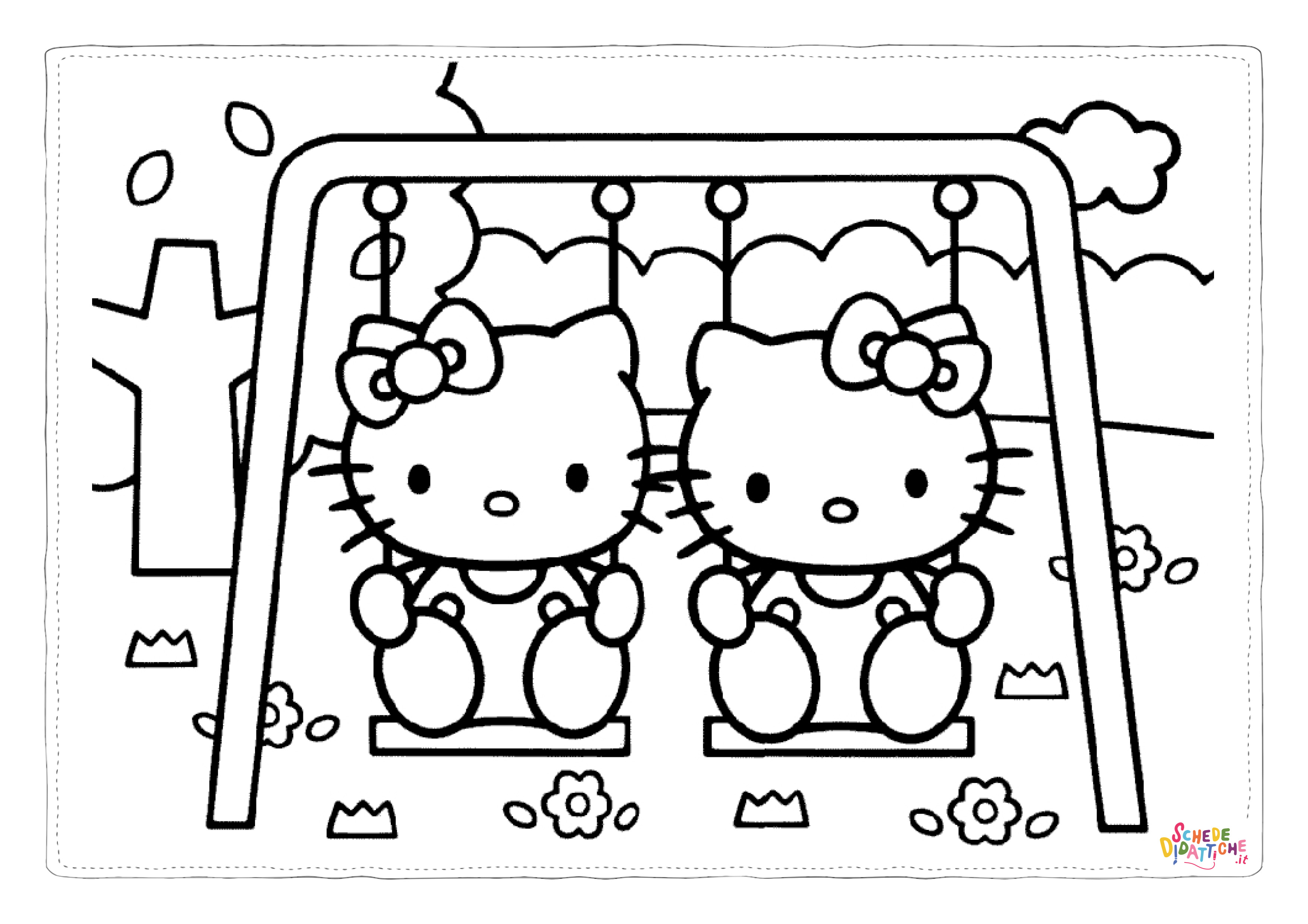 Disegno "Disegno di Hello Kitty da stampare e colorare 10" Disegno di Hello Kitty da stampare e colorare 10