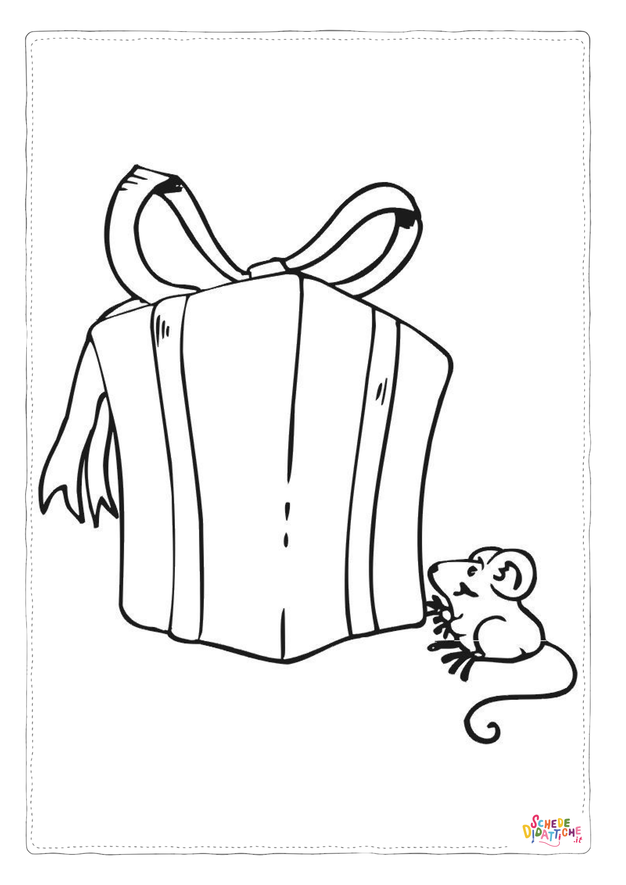 Disegno "Disegno di regalo da stampare e colorare 28" Disegno di regalo da stampare e colorare 28