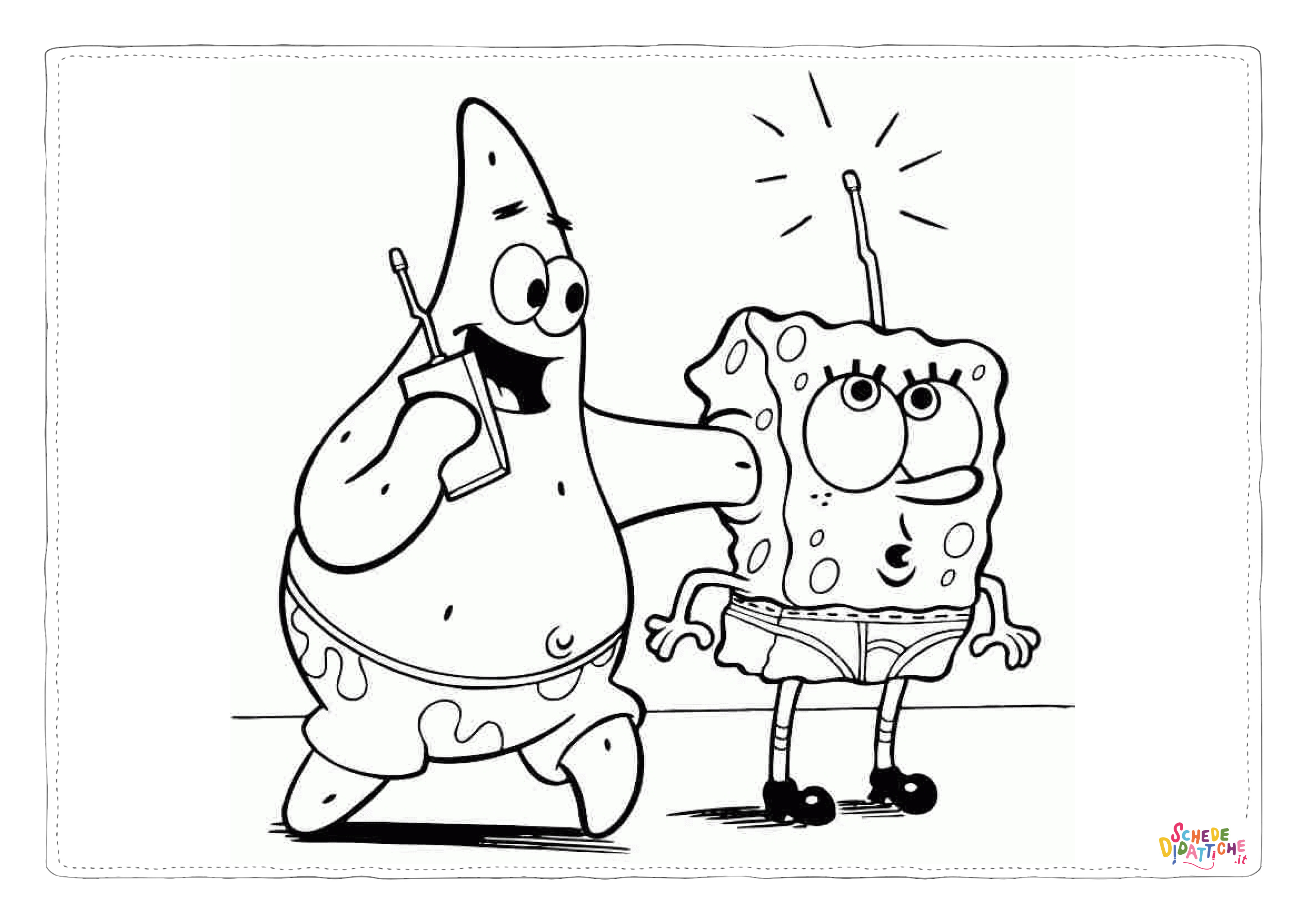 Disegno di Spongebob da stampare e colorare 57