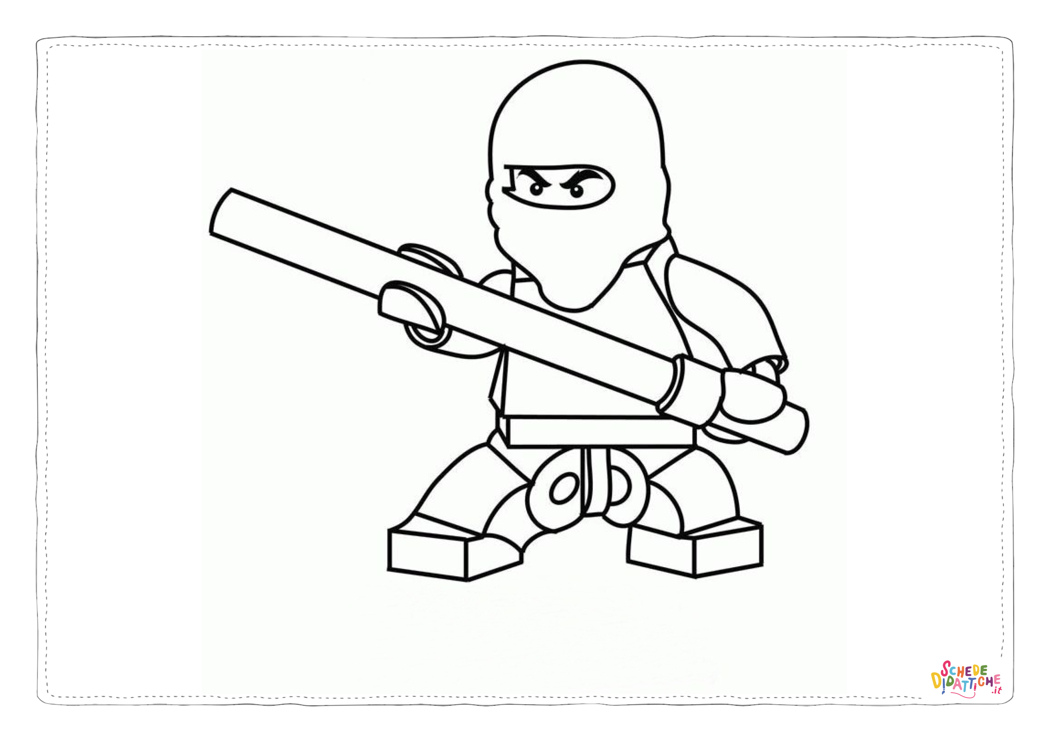 Disegno di Ninja Go da stampare e colorare 58