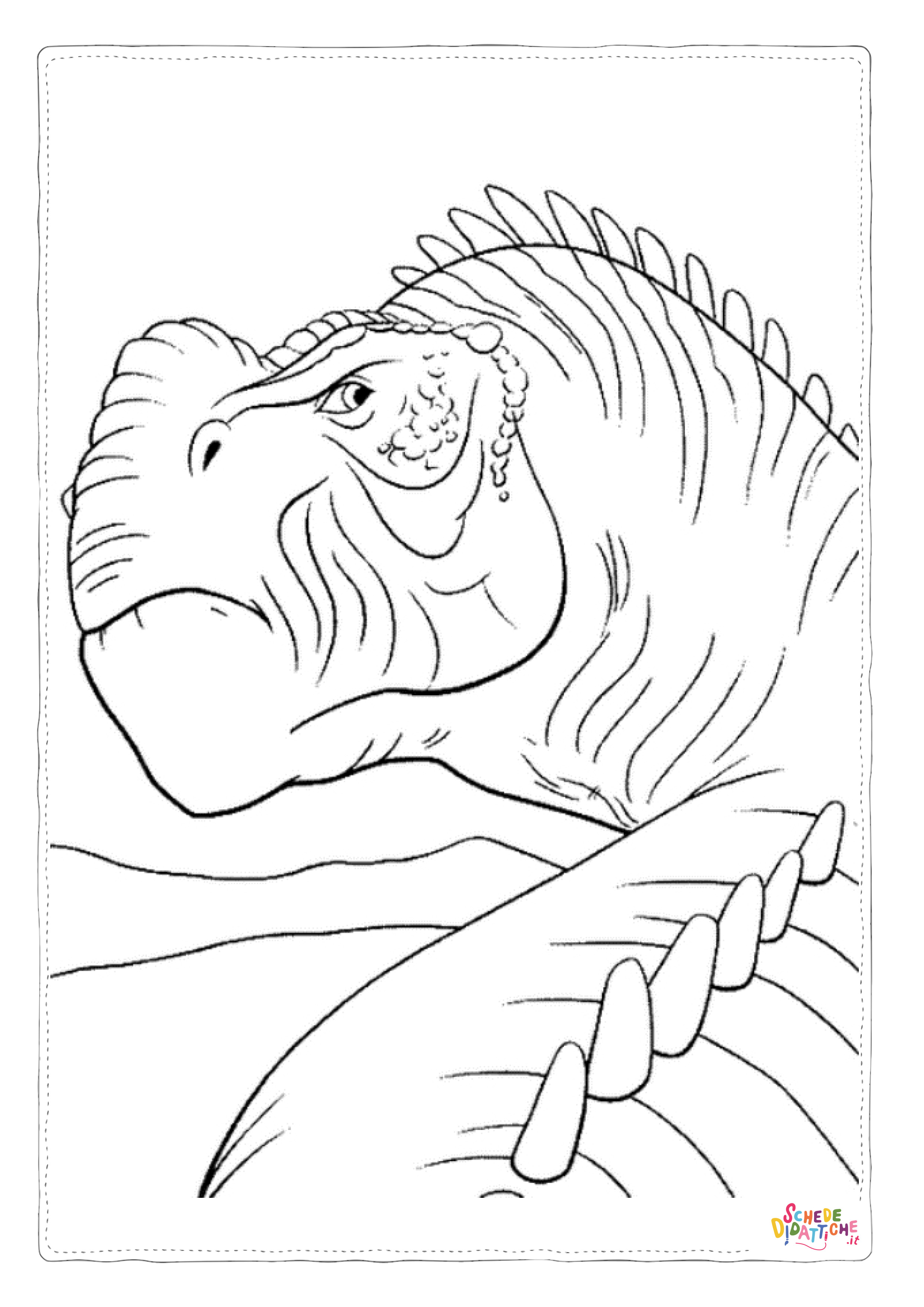 Disegno di Tirannosauro da stampare e colorare 4