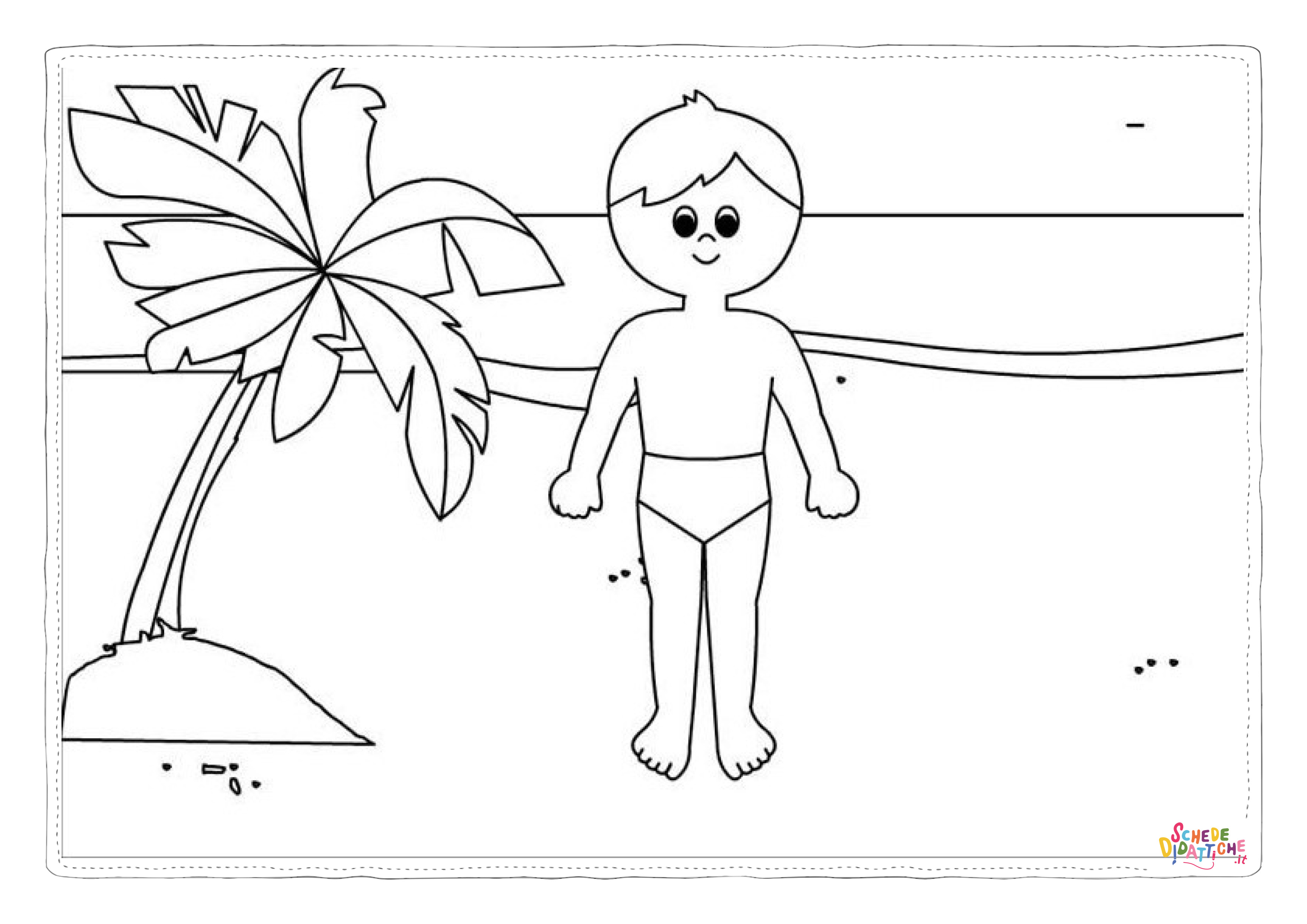 Disegno "Bambini in spiaggia 39" Bambini in spiaggia 39