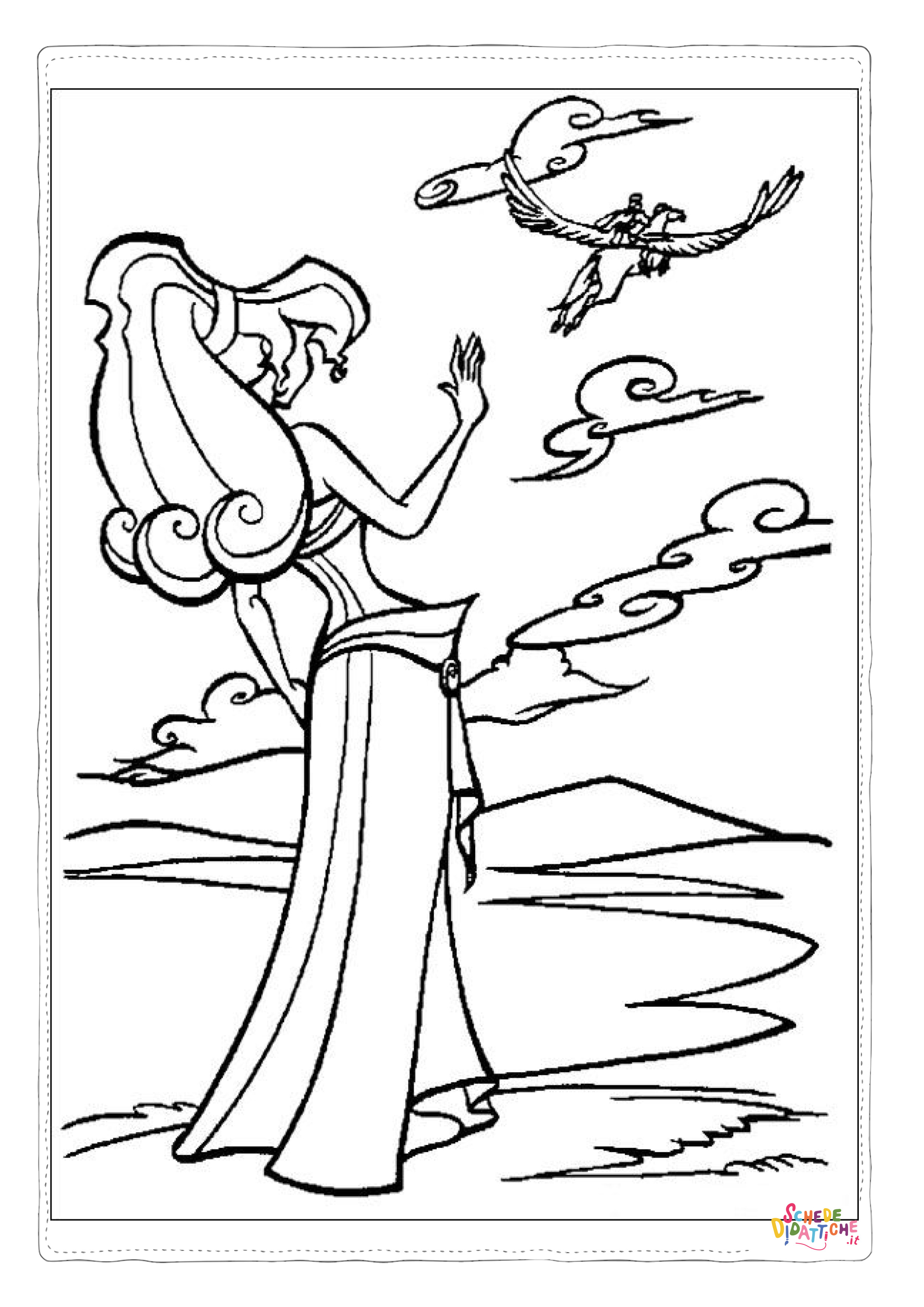 Disegno "Disegno di Hercules da stampare e colorare 20" Disegno di Hercules da stampare e colorare 20