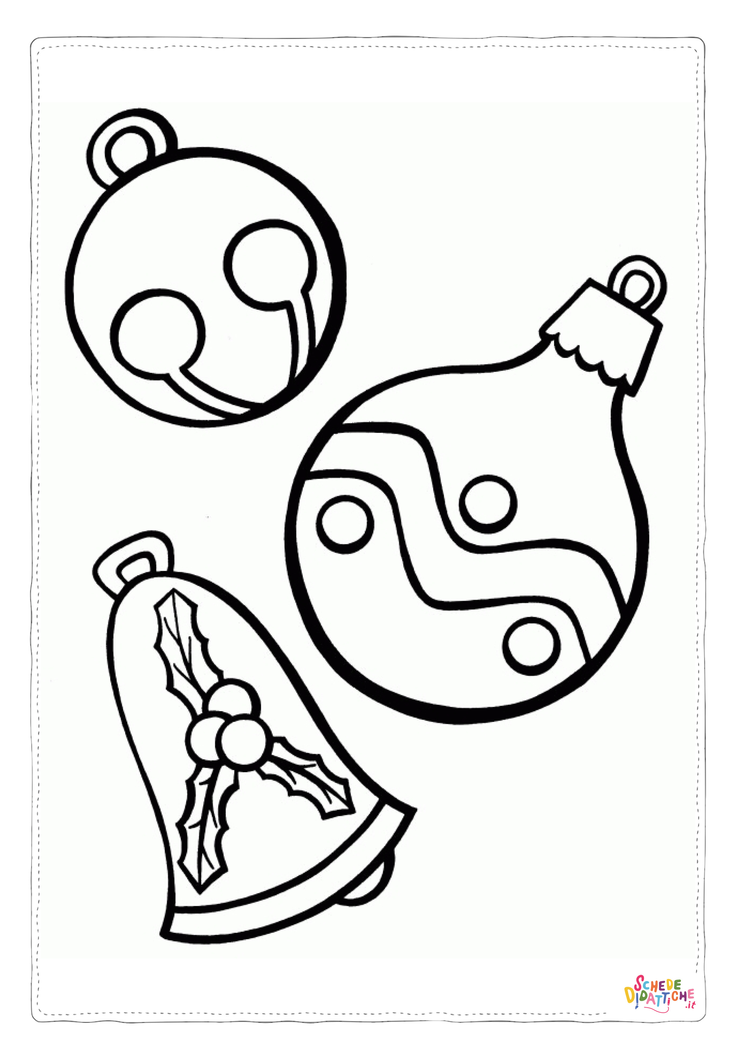 Disegno "Disegno di palla di Natale da stampare e colorare 36" Disegno di palla di Natale da stampare e colorare 36