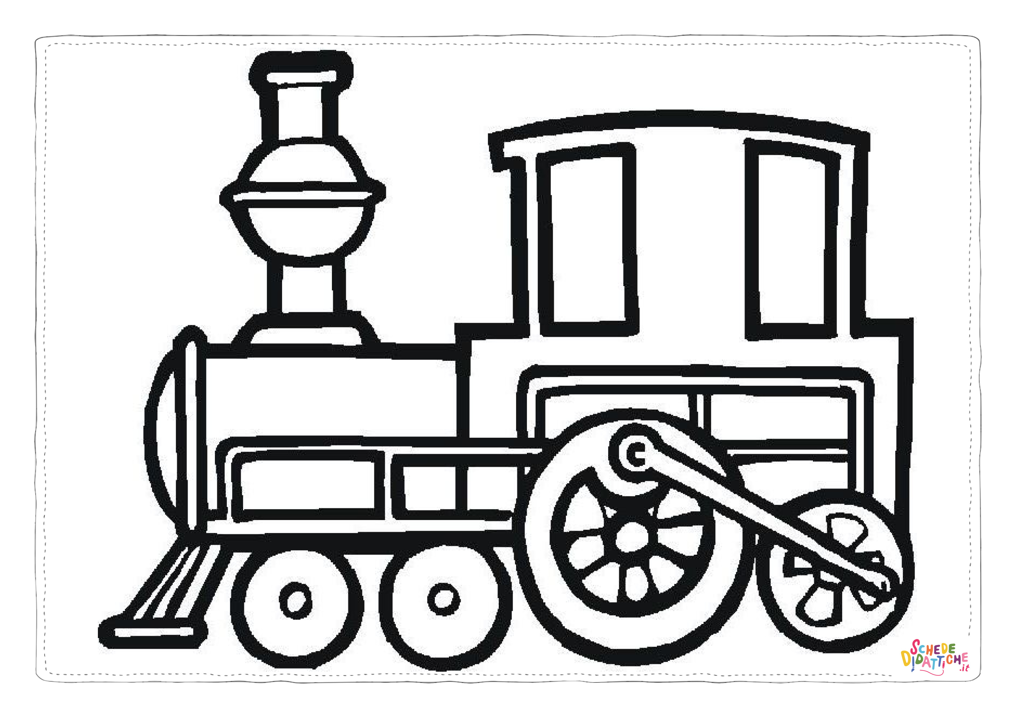 Disegno di treno da stampare e colorare 31