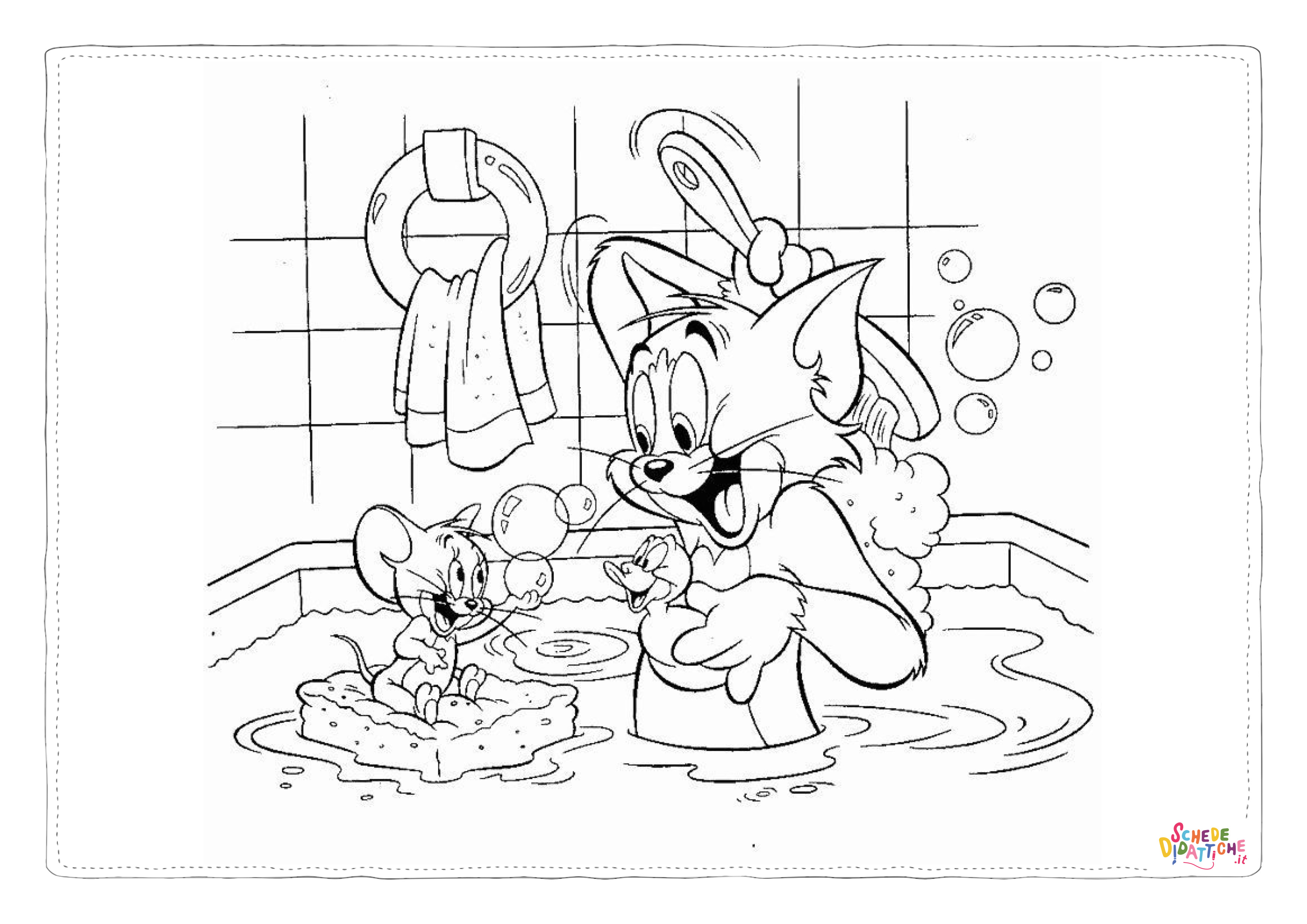 Disegno "Disegno di Tom e Jerry da stampare e colorare 72" Disegno di Tom e Jerry da stampare e colorare 72
