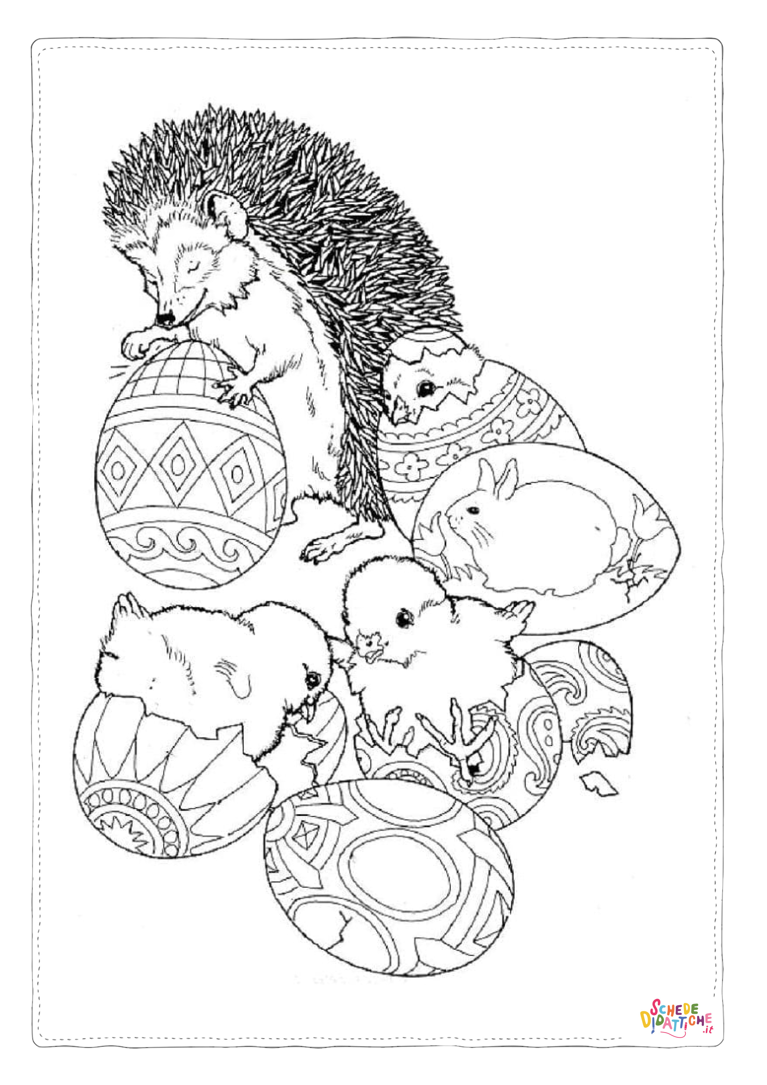 Disegno "Disegno di uovo di Pasqua da stampare e colorare 144" Disegno di uovo di Pasqua da stampare e colorare 144