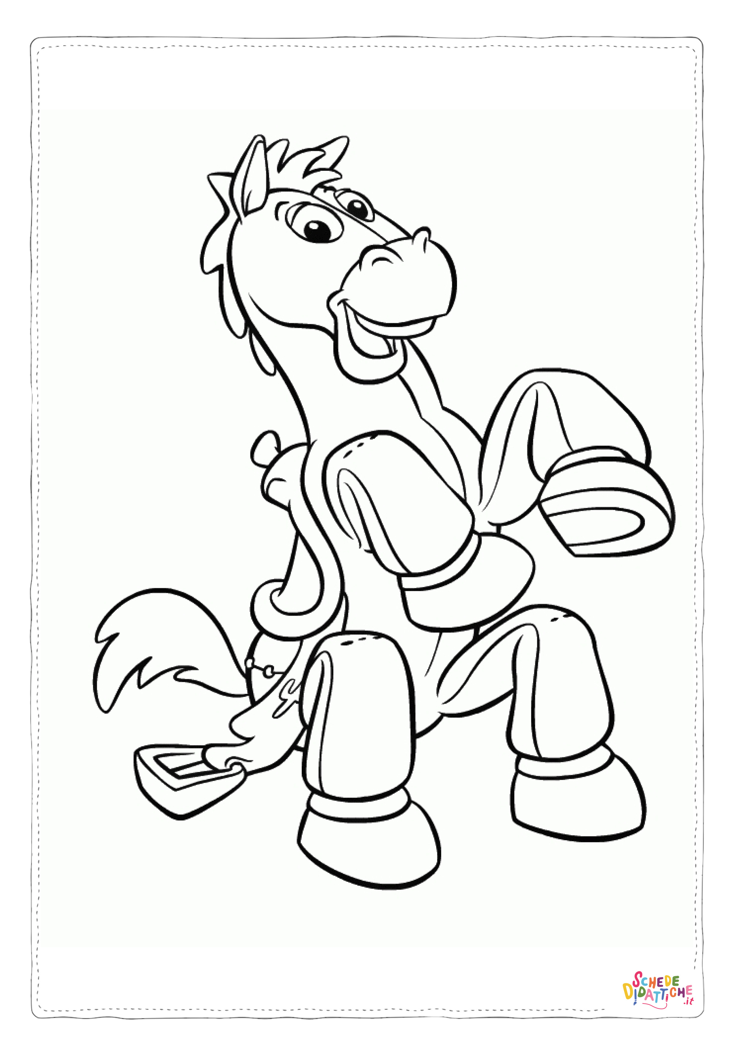 Disegno "Disegno di cavallo da stampare e colorare 168" Disegno di cavallo da stampare e colorare 168
