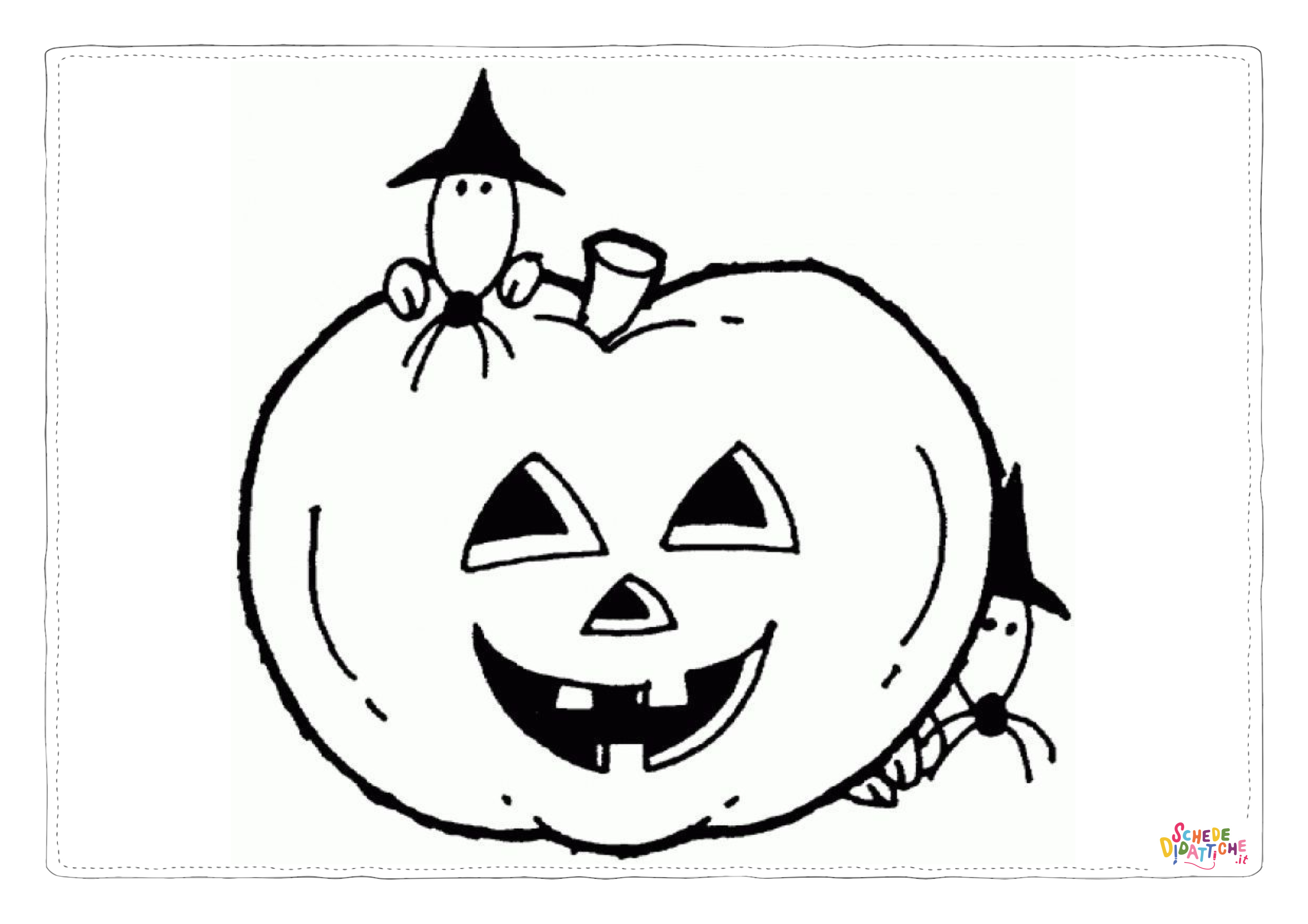 Disegno "Disegno di zucca di Halloween da stampare e colorare 231" Disegno di zucca di Halloween da stampare e colorare 231