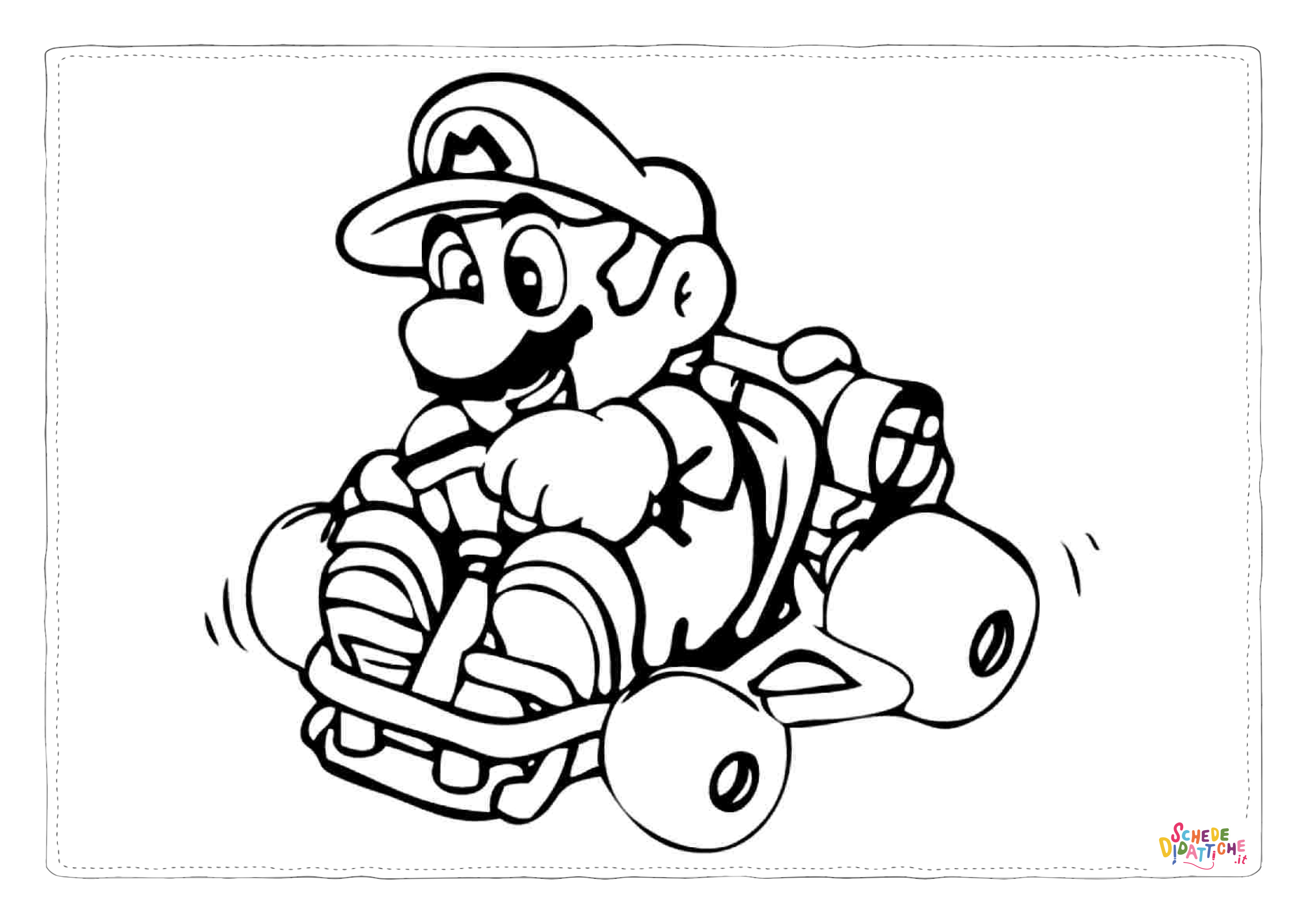 Disegno "Disegno di Super Mario da stampare e colorare 86" Disegno di Super Mario da stampare e colorare 86