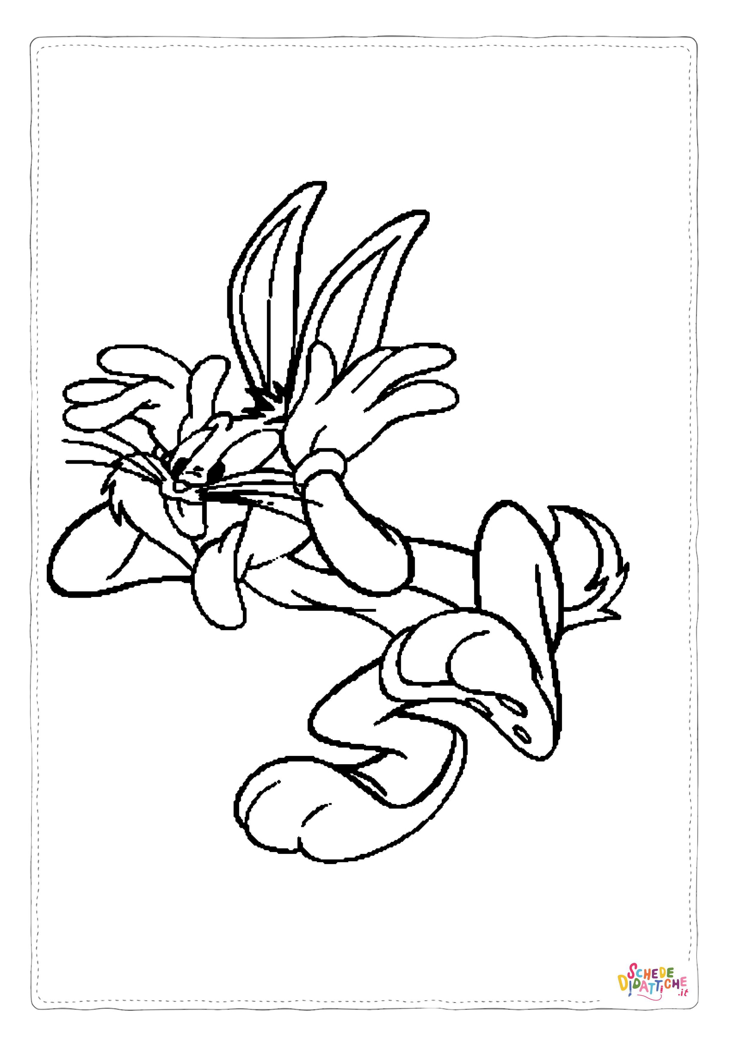 Disegno "Disegno di Bugs Bunny da stampare e colorare 42" Disegno di Bugs Bunny da stampare e colorare 42