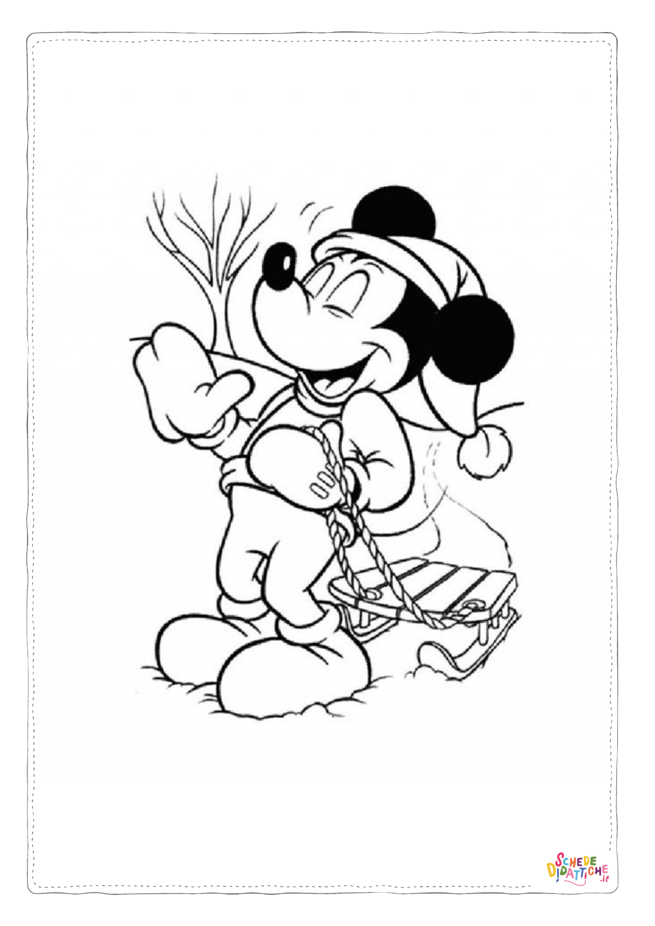 Disegno "Disegno di Topolino da stampare e colorare 163" Disegno di Topolino da stampare e colorare 163