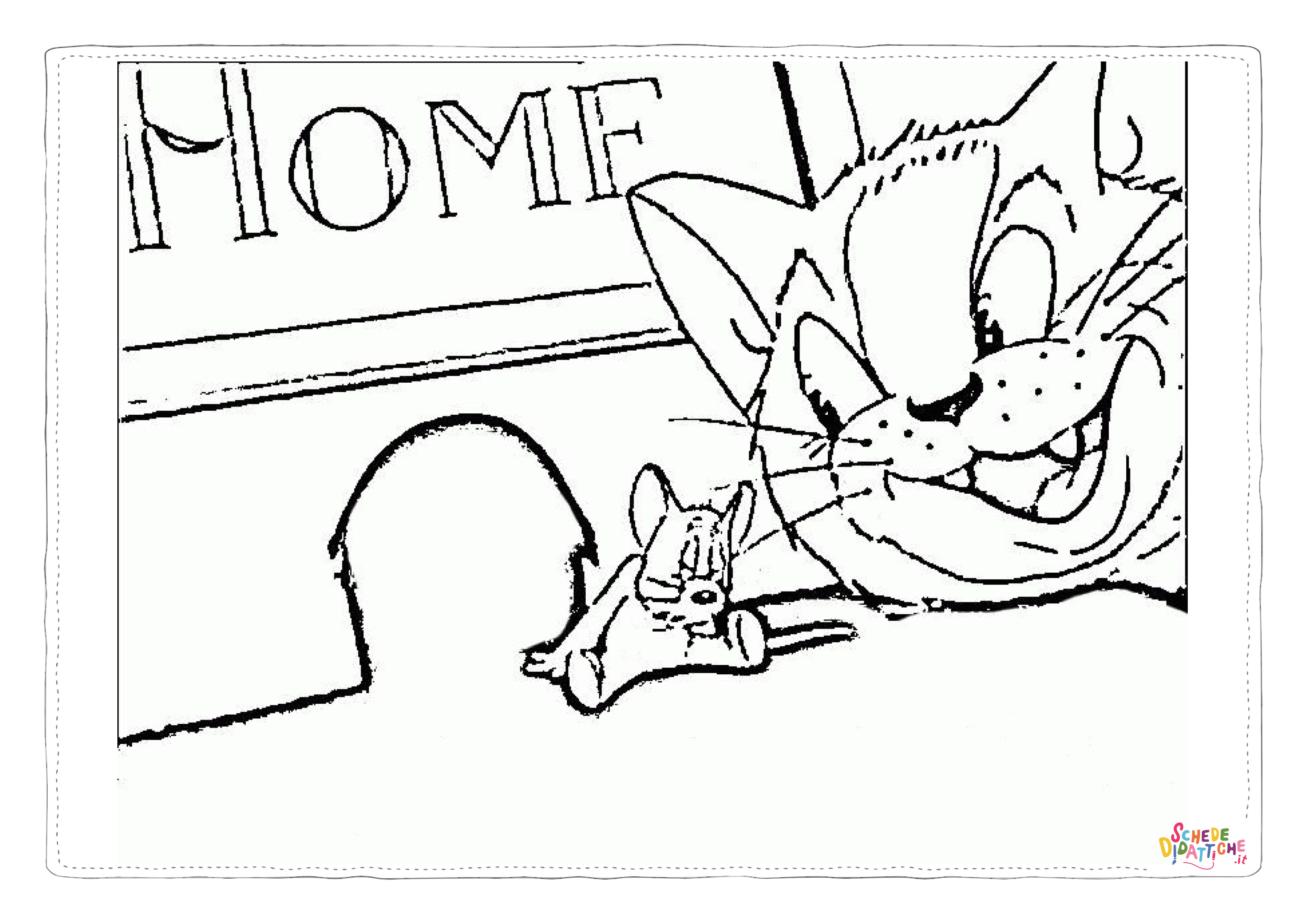 Disegno di Tom e Jerry da stampare e colorare 44