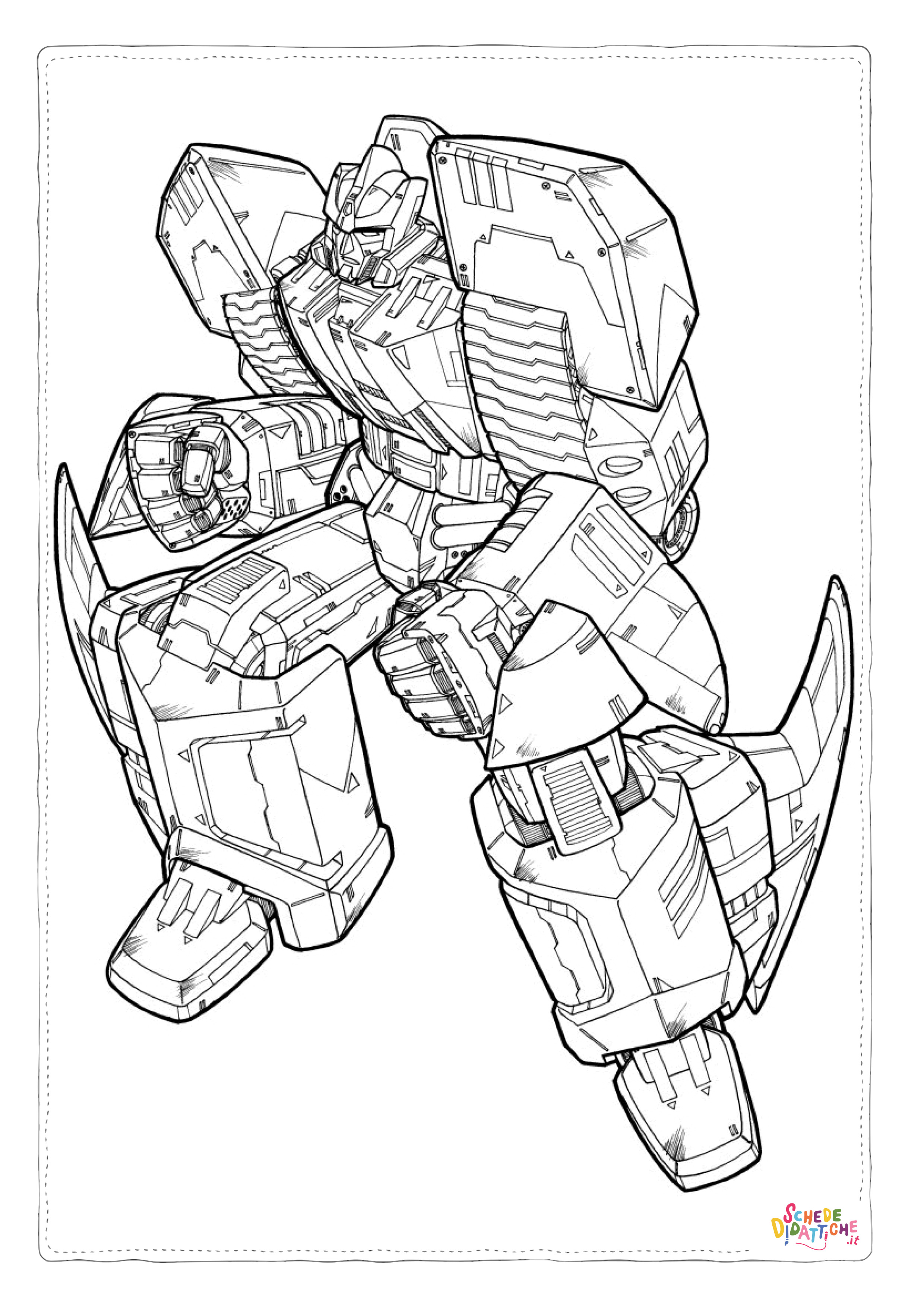 Disegno di Transformers da stampare e colorare 13