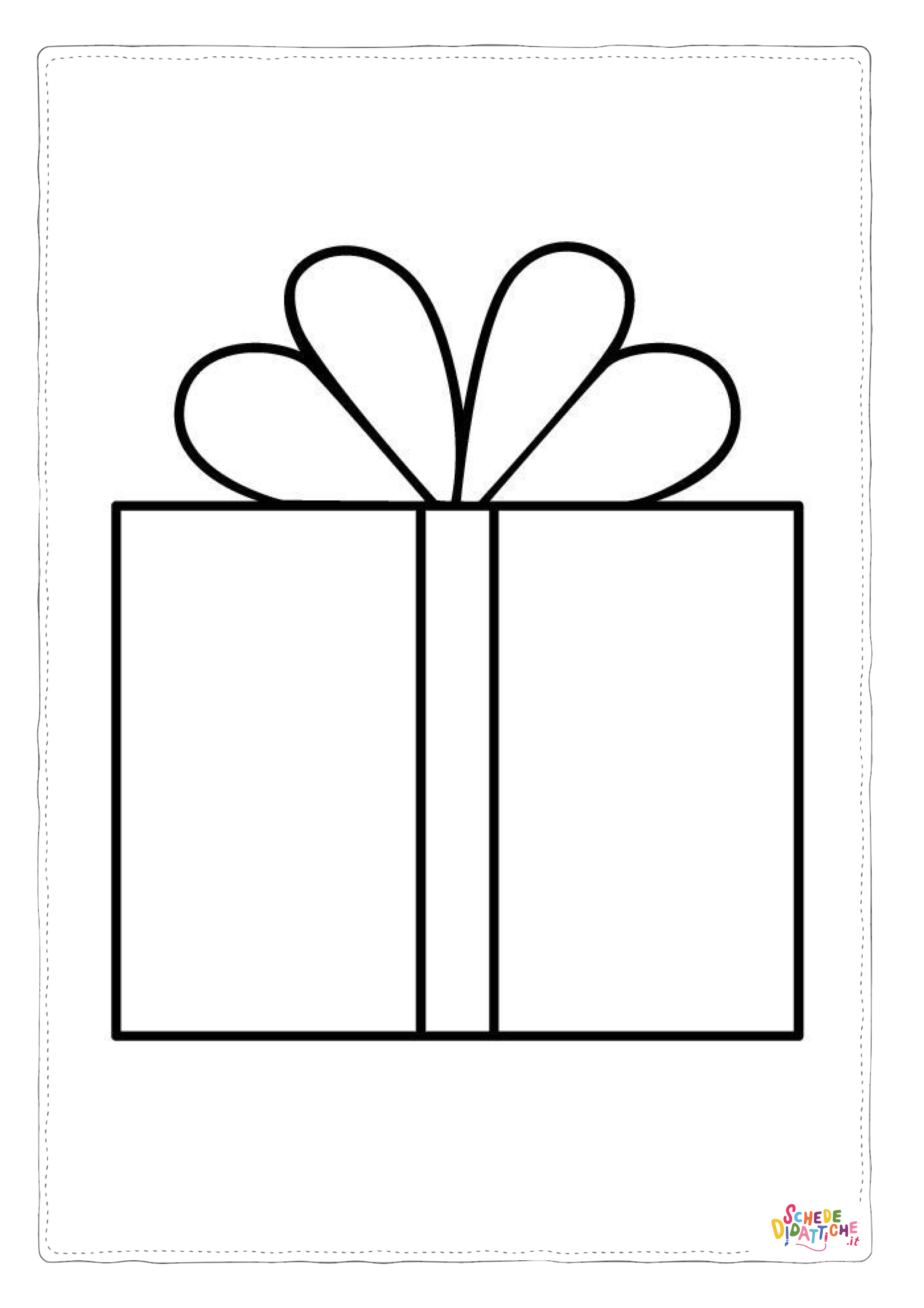 Disegno "Disegno di regalo da stampare e colorare 38" Disegno di regalo da stampare e colorare 38