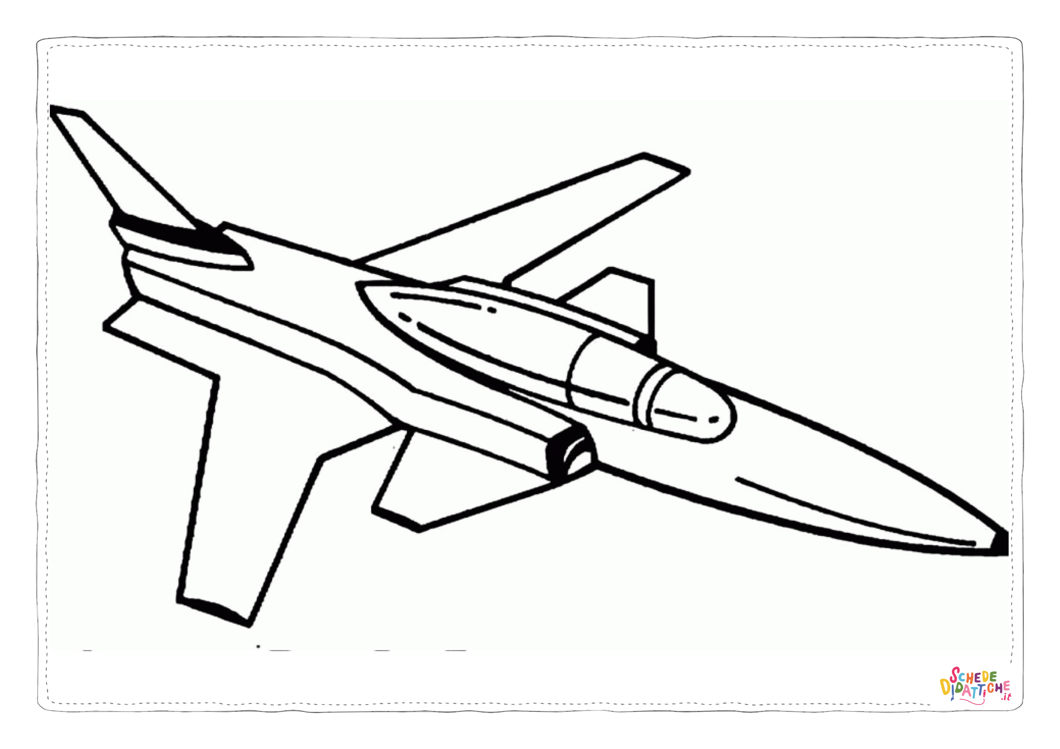 Disegno "Disegno di aereo militare da stampare e colorare 85" Disegno di aereo militare da stampare e colorare 85