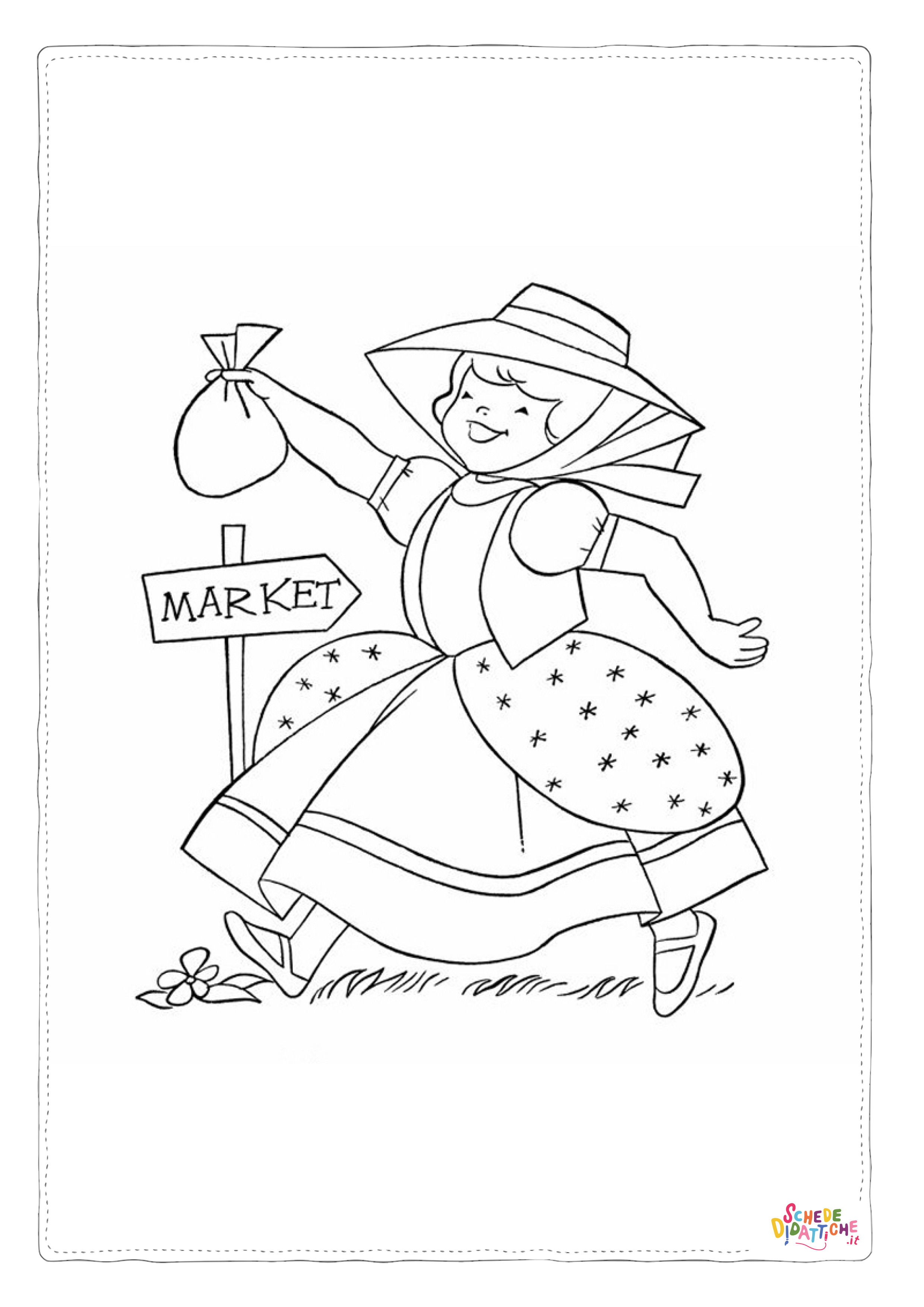 Disegno "Disegno di bambino da stampare e colorare 89" Disegno di bambino da stampare e colorare 89
