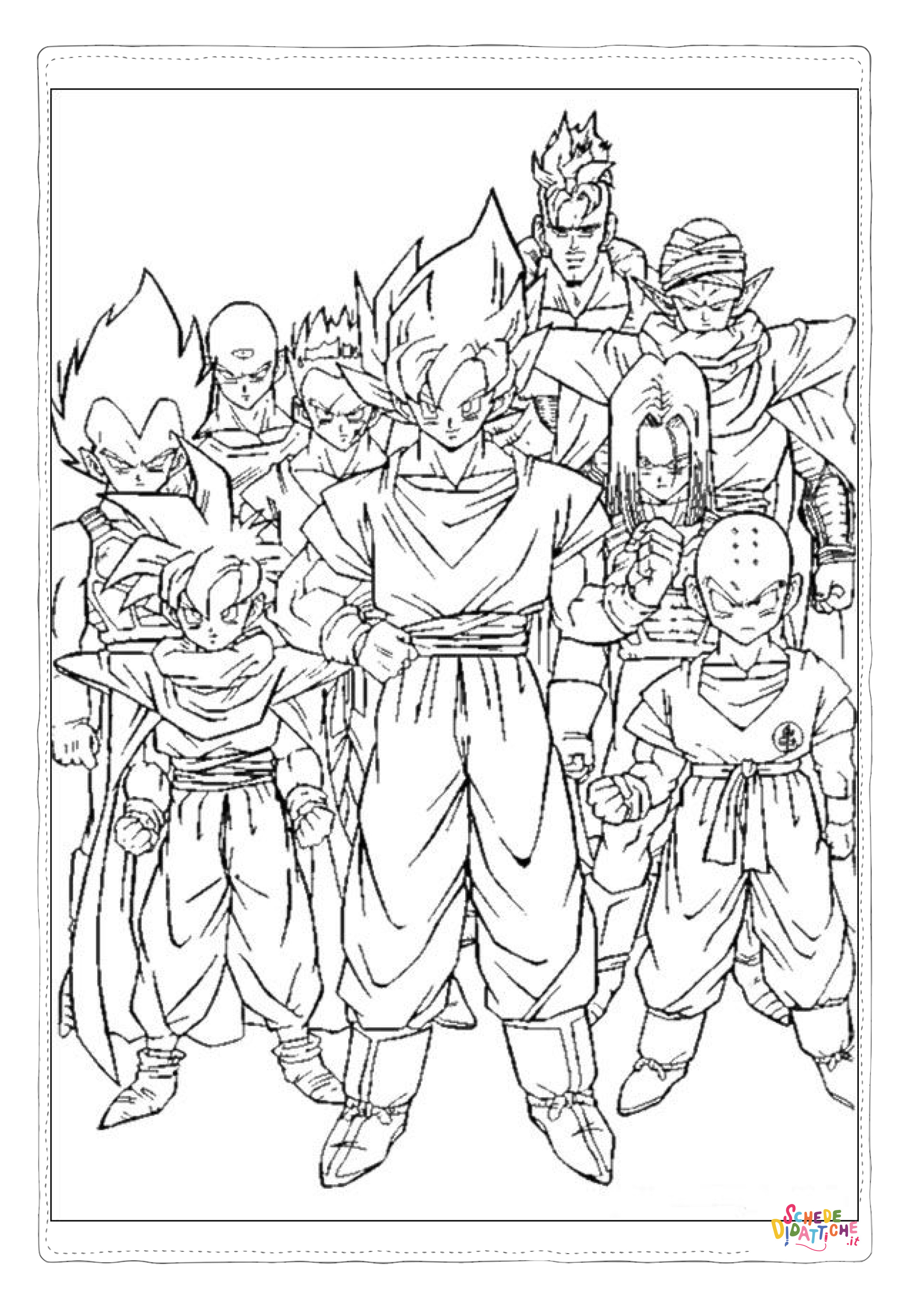 Disegno di Dragon Ball da stampare e colorare 113