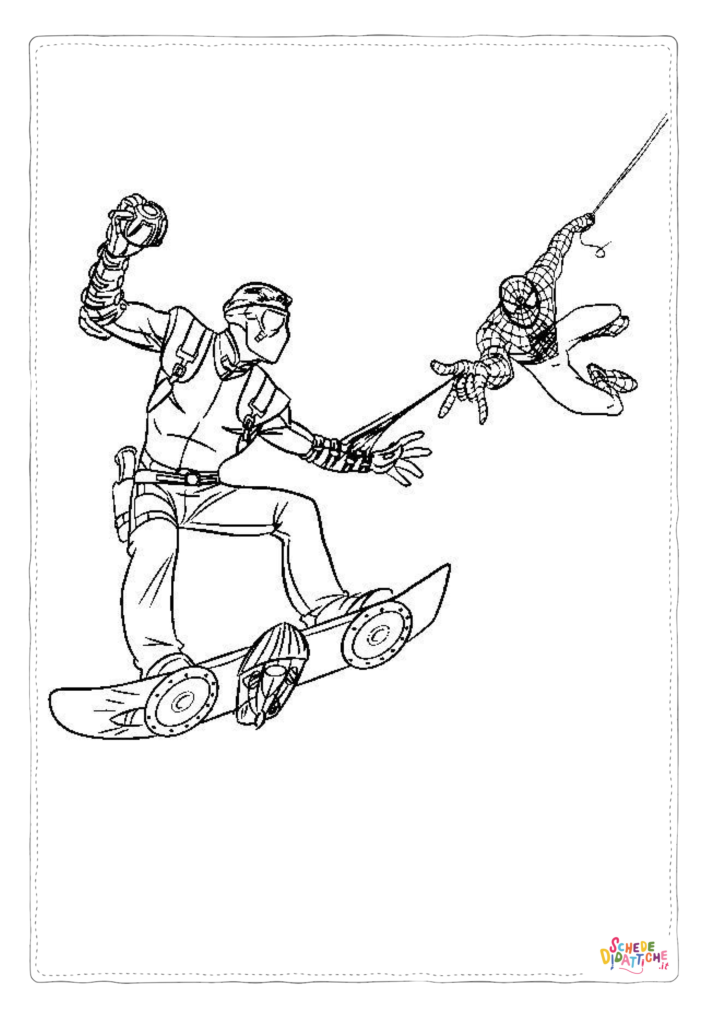 Disegno "Disegno di Spiderman da stampare e colorare 194" Disegno di Spiderman da stampare e colorare 194