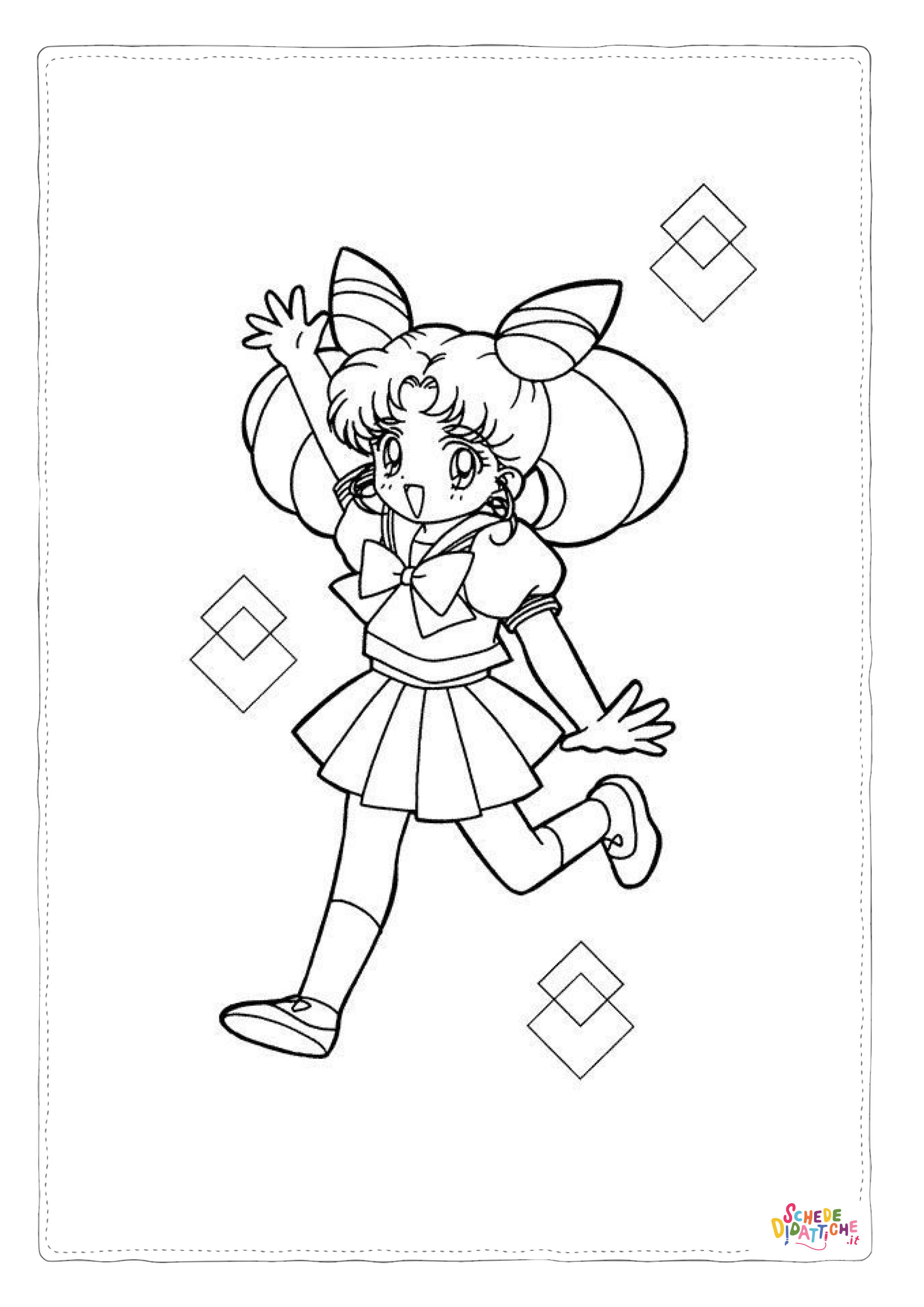 Disegno di Sailor Moon da stampare e colorare 64