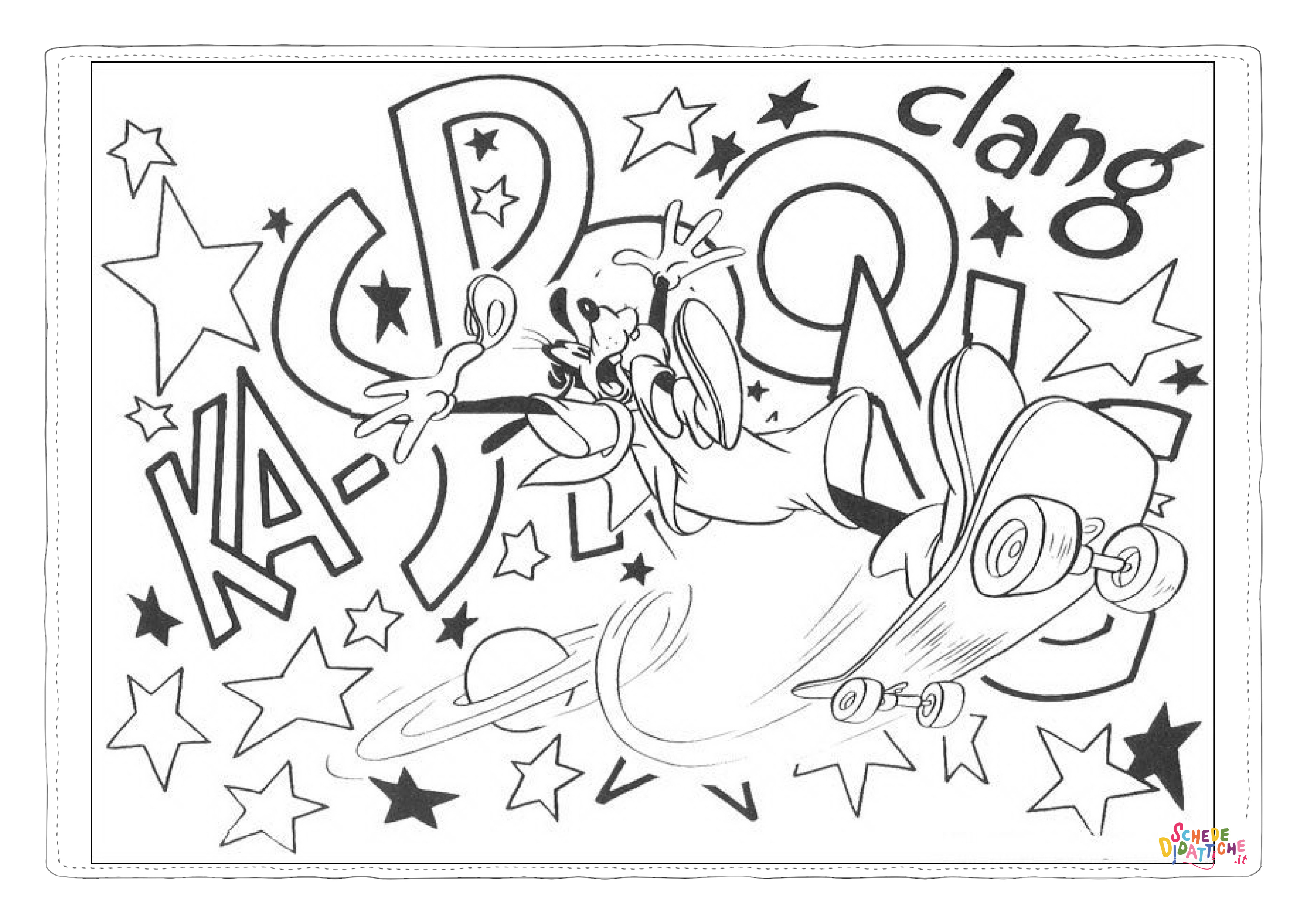 Disegno "Disegno di Pippo da stampare e colorare 58" Disegno di Pippo da stampare e colorare 58