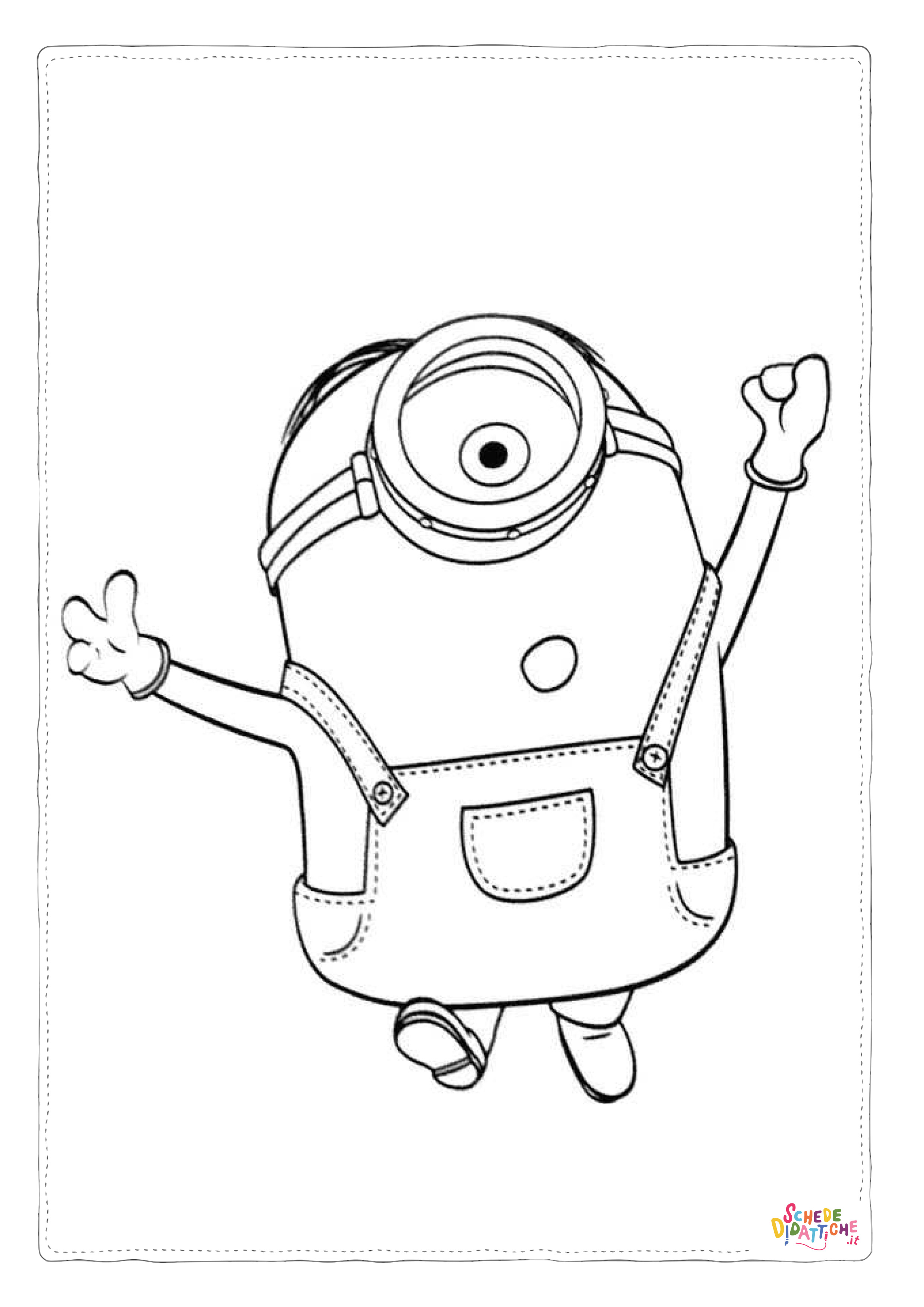 Disegno "Disegno di Cattivissimo me - Minions da stampare e colorare 28" Disegno di Cattivissimo me - Minions da stampare e colorare 28