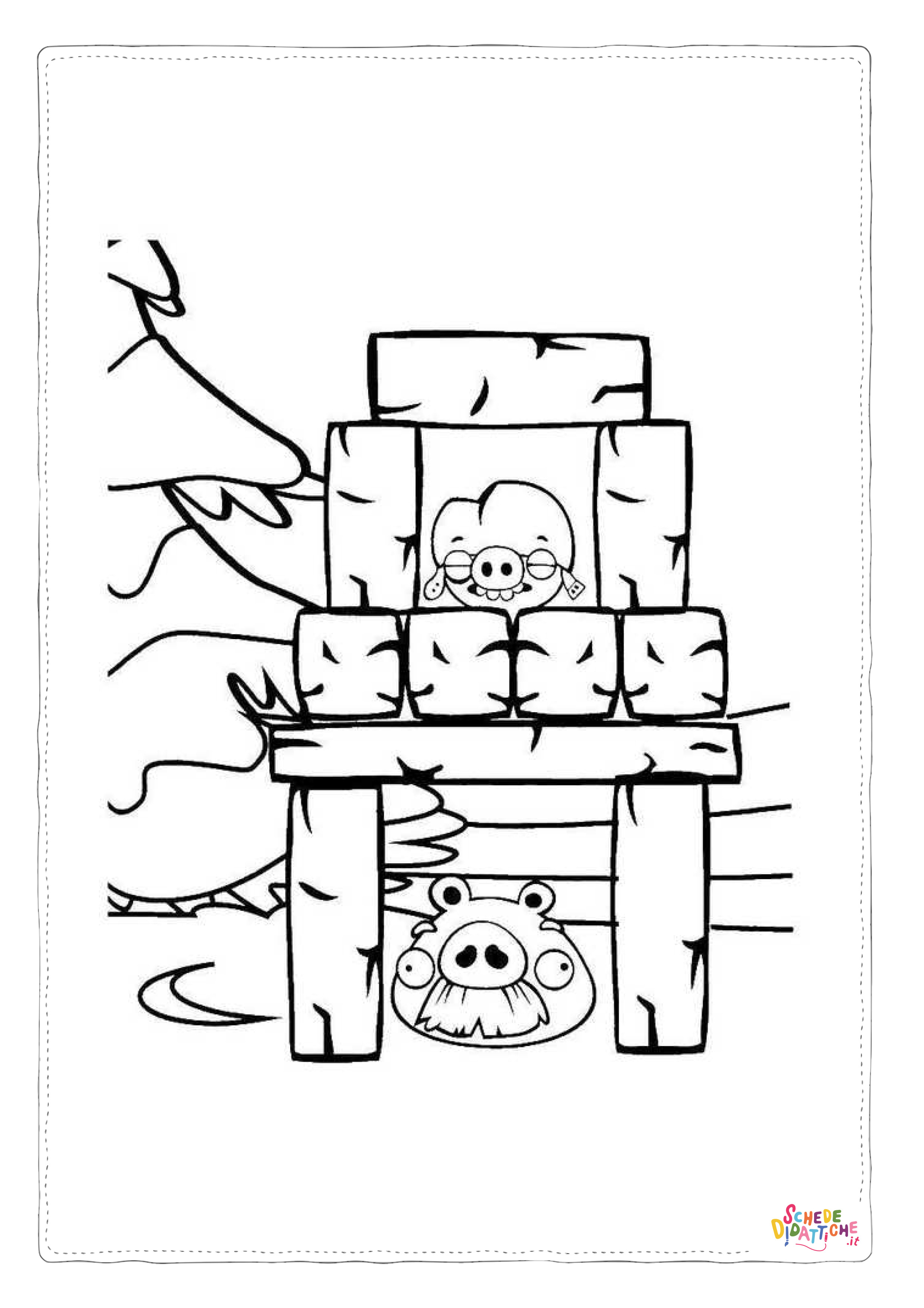 Disegno "Disegno di Angry birds da stampare e colorare 105" Disegno di Angry birds da stampare e colorare 105