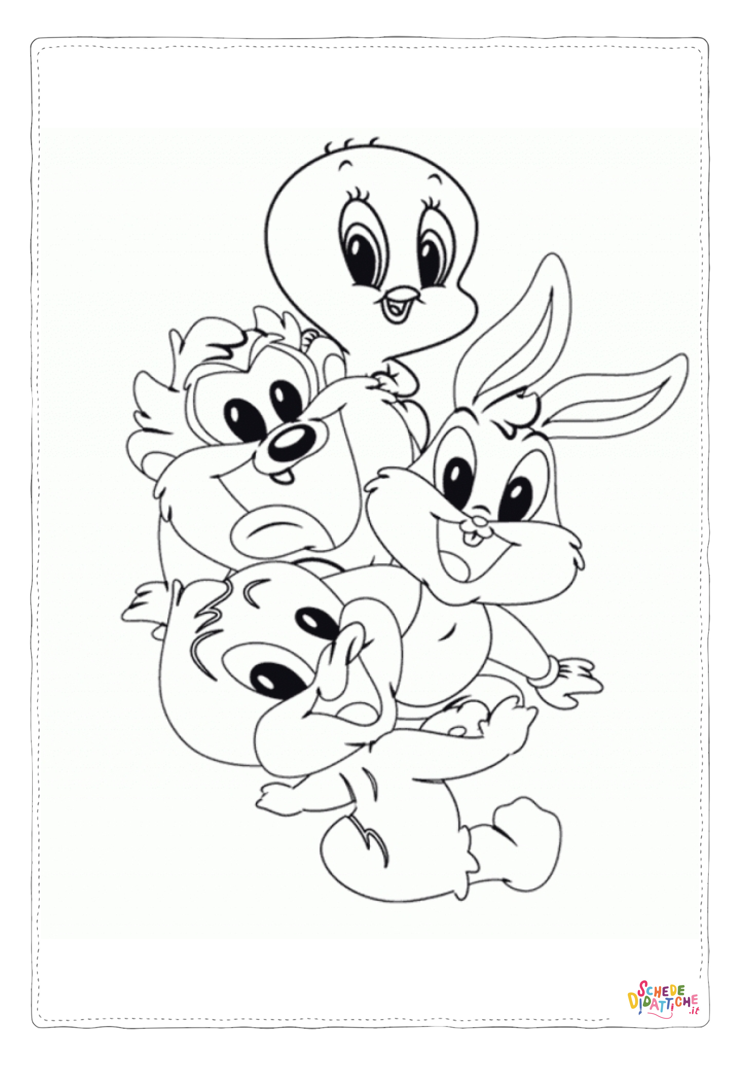 Disegno "Disegno di Bugs Bunny da stampare e colorare 43" Disegno di Bugs Bunny da stampare e colorare 43
