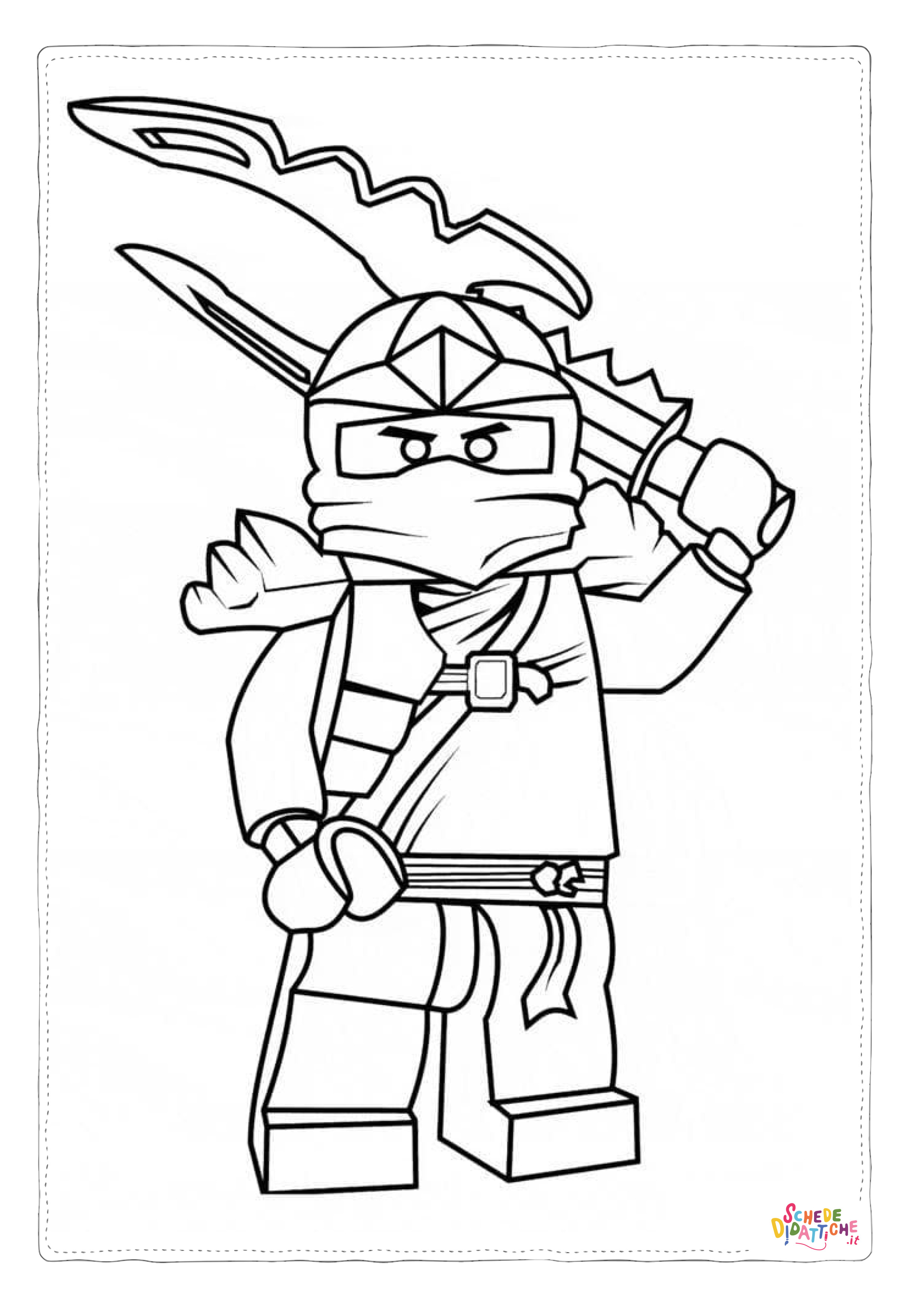 Disegno di Ninja Go da stampare e colorare 27