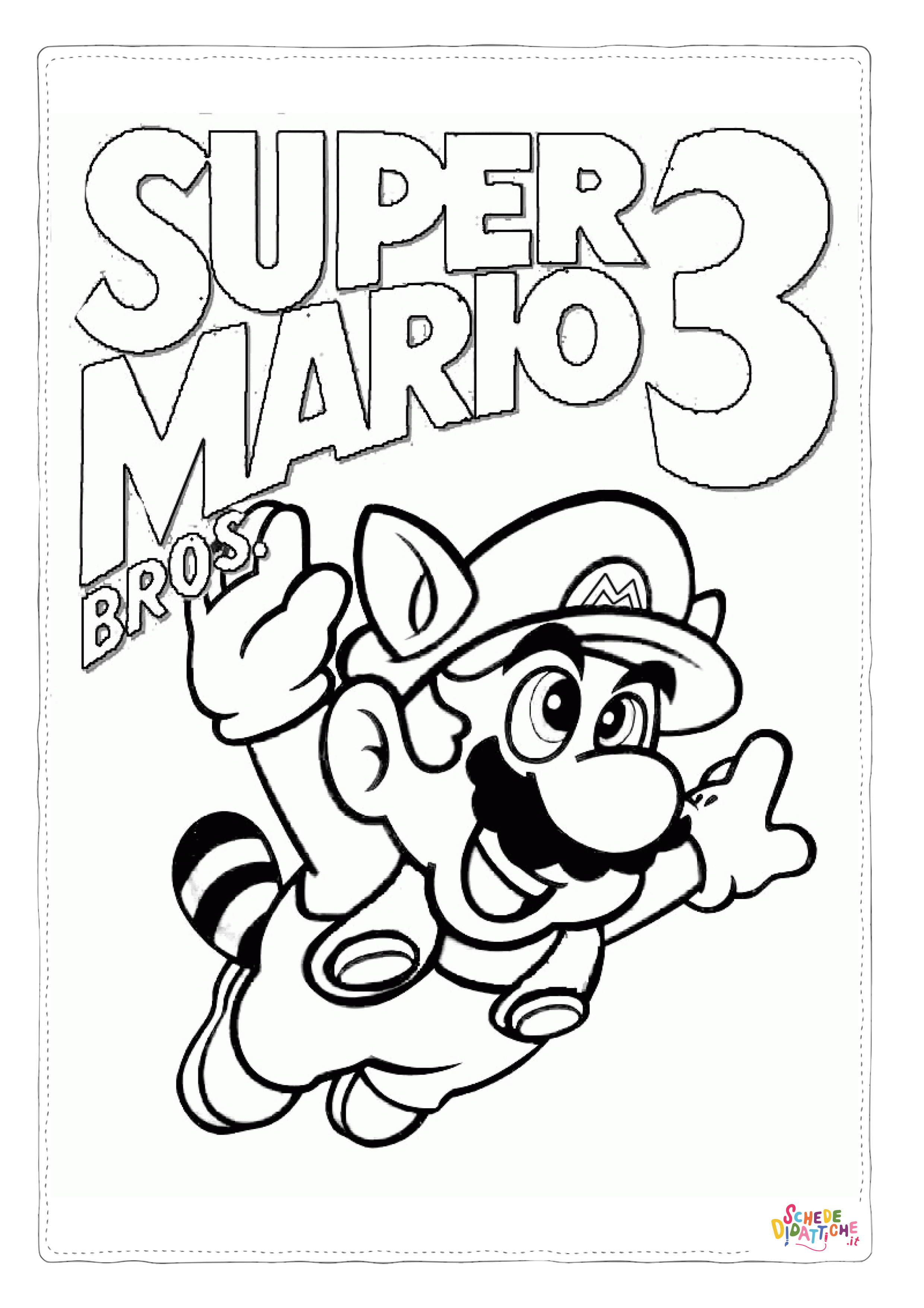 Disegno "Disegno di Super Mario da stampare e colorare 96" Disegno di Super Mario da stampare e colorare 96