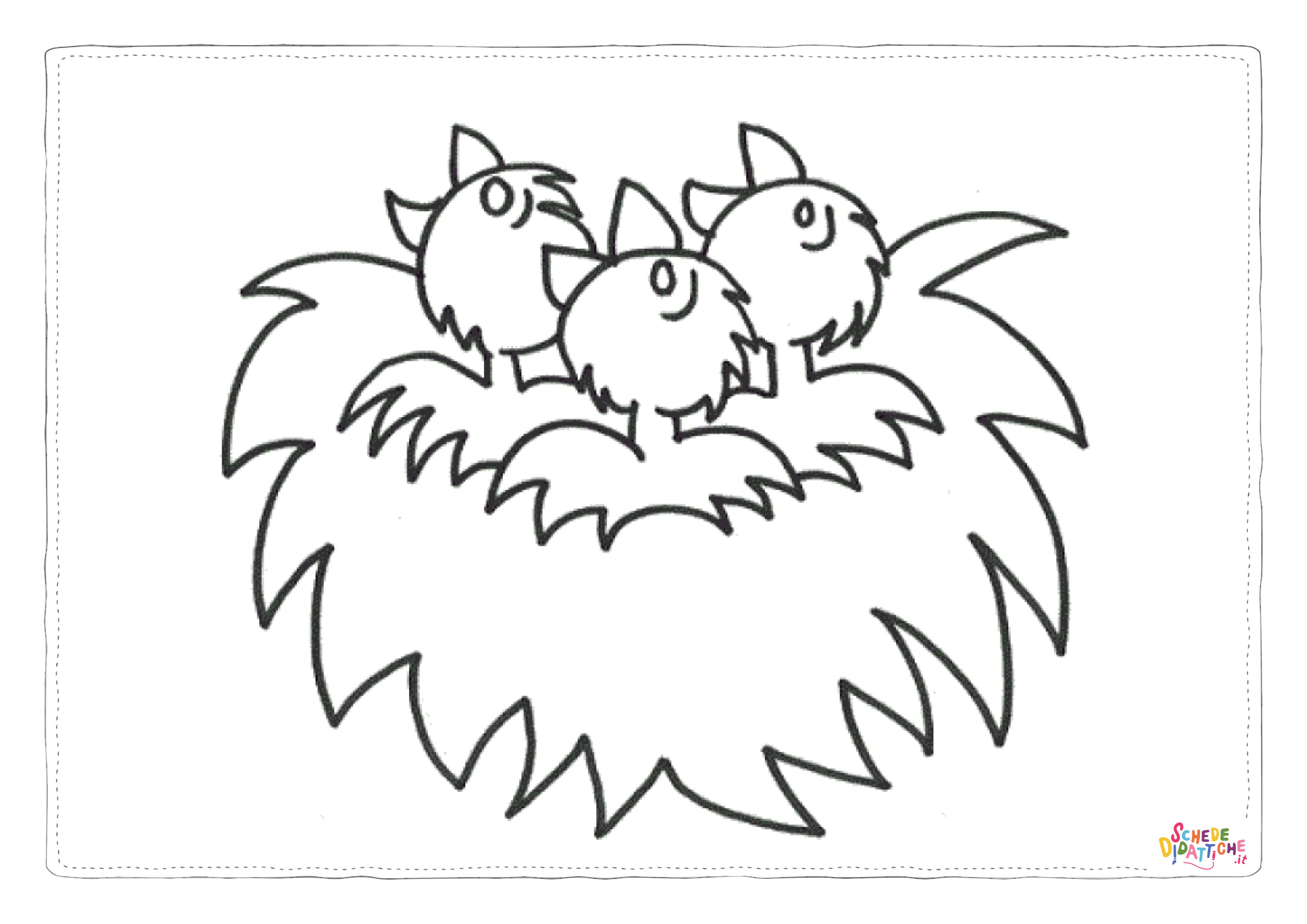 Disegno "Disegno di passero da stampare e colorare 72" Disegno di passero da stampare e colorare 72