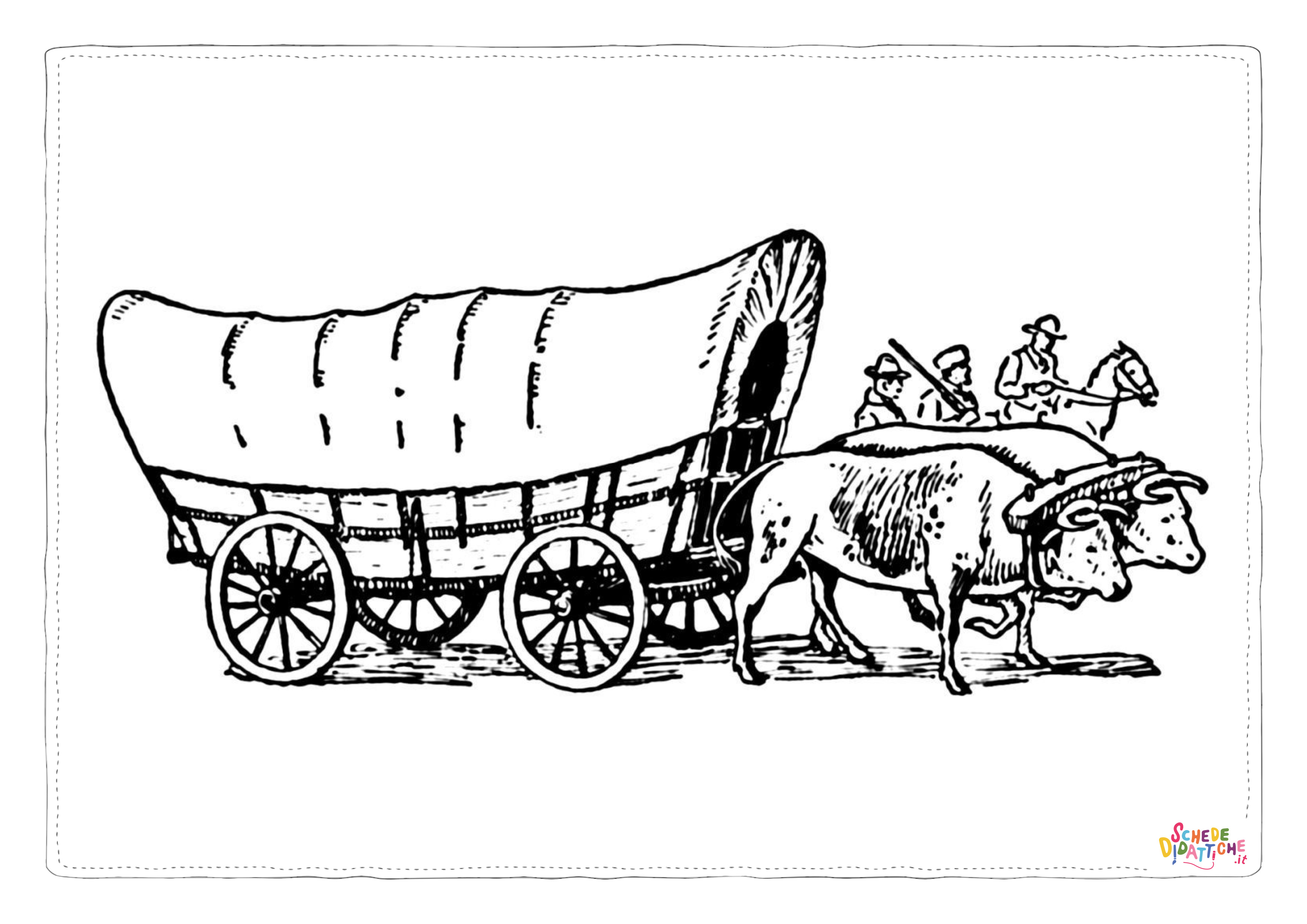 Disegno "Disegno di carrozza da stampare e colorare 4" Disegno di carrozza da stampare e colorare 4