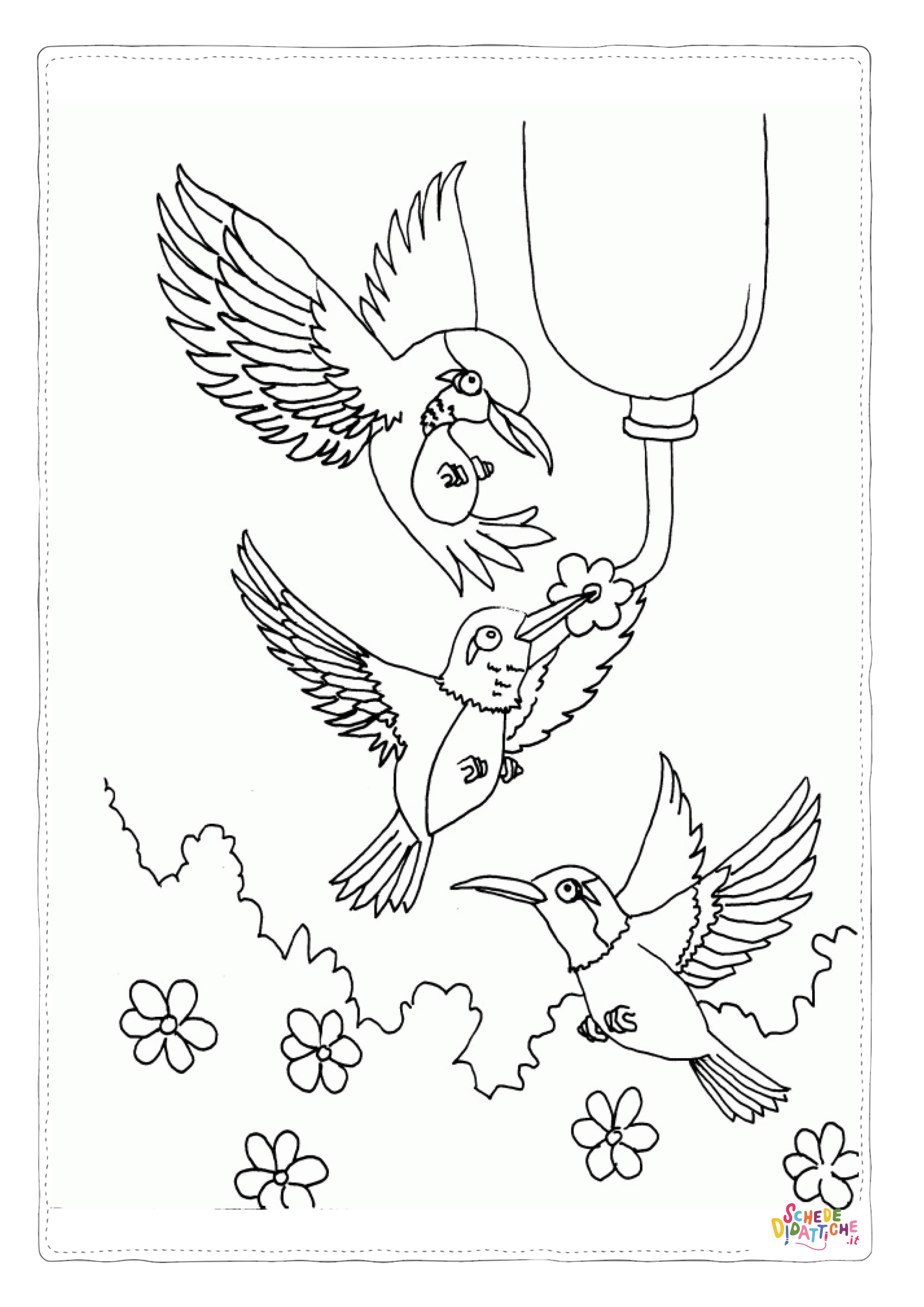 Disegno di passero da stampare e colorare 106