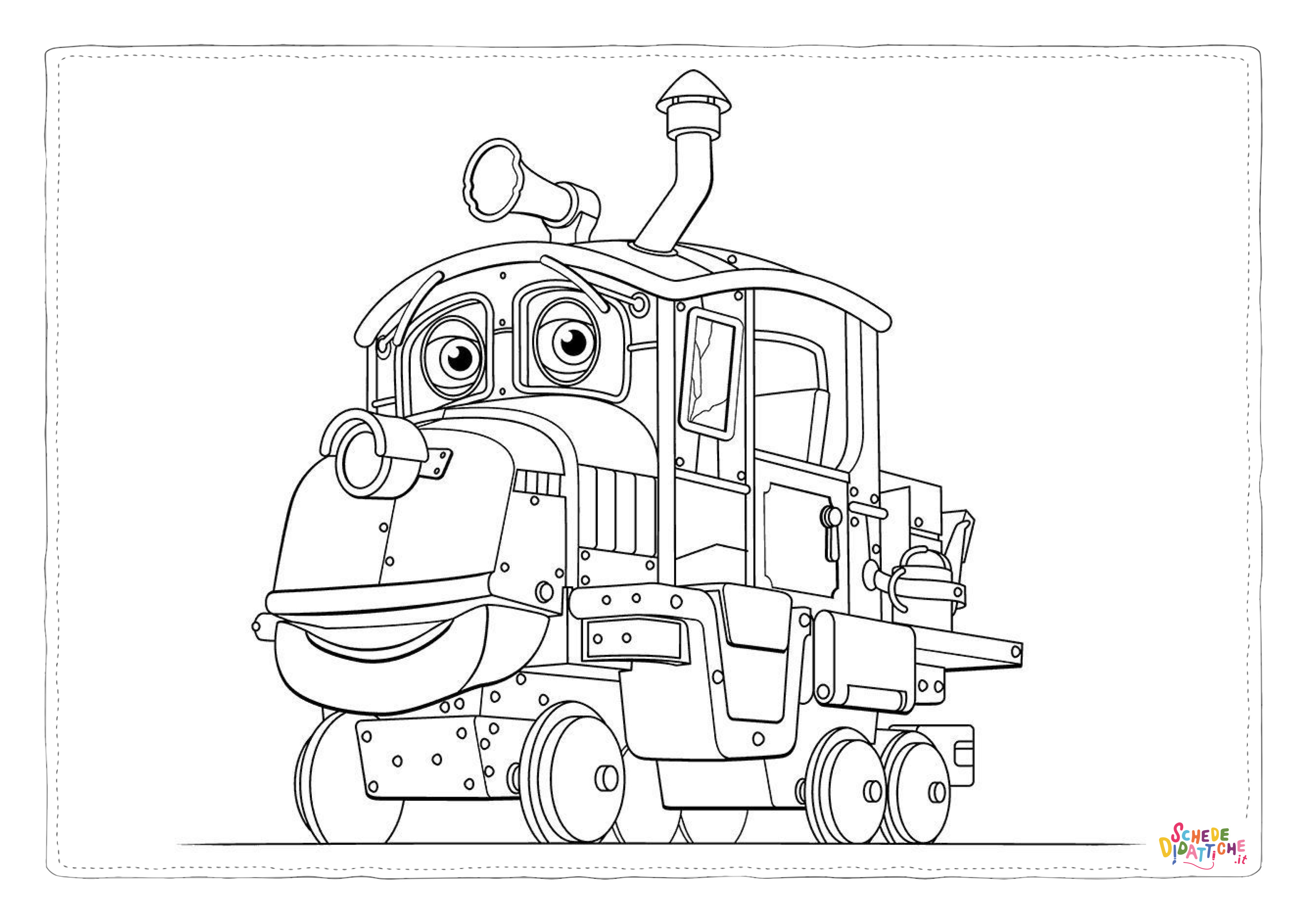 Disegno "Disegno di treno da stampare e colorare 15" Disegno di treno da stampare e colorare 15