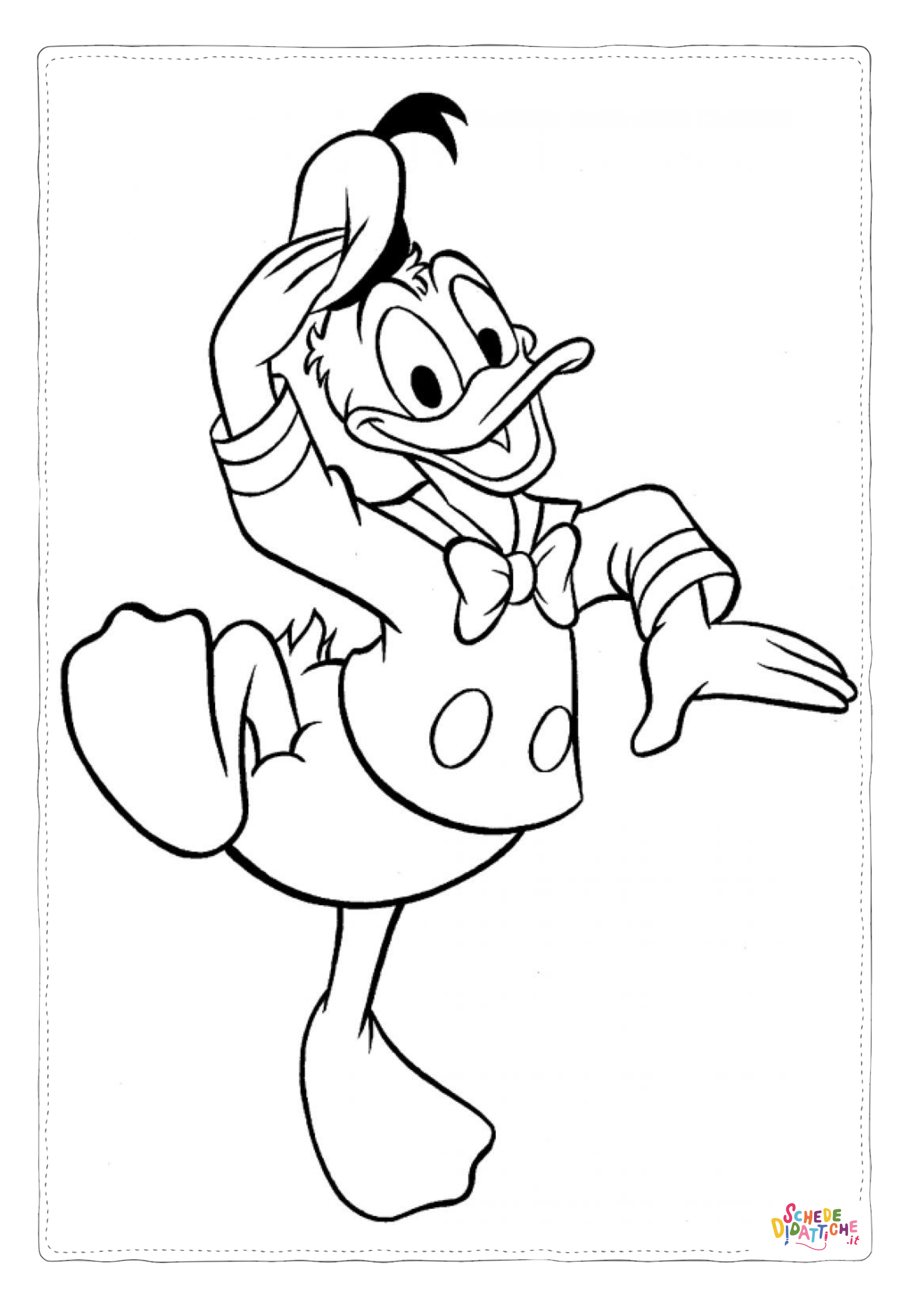 Disegno di Paperino da stampare e colorare 53