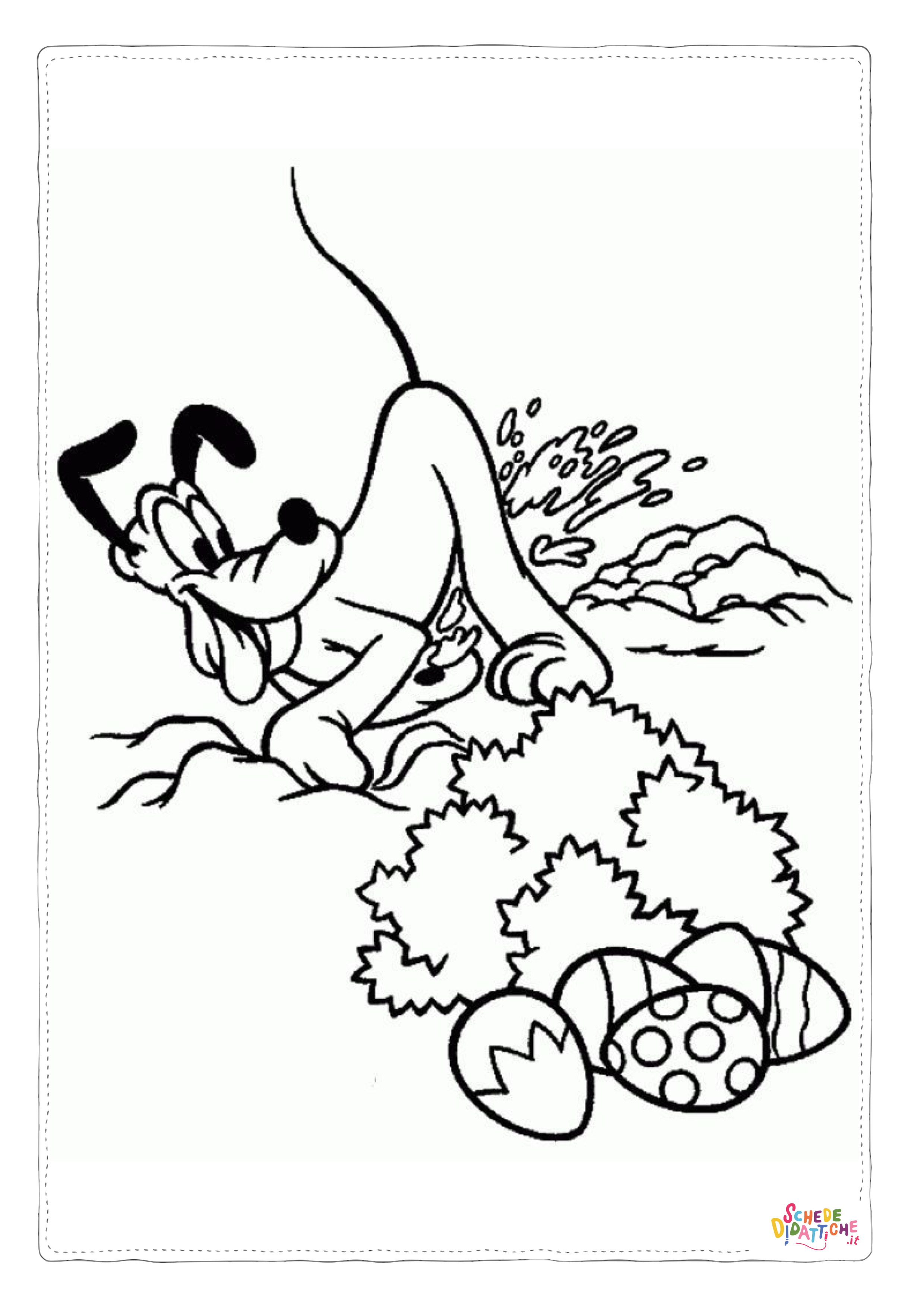 Disegno "Disegno di Pluto da stampare e colorare 42" Disegno di Pluto da stampare e colorare 42