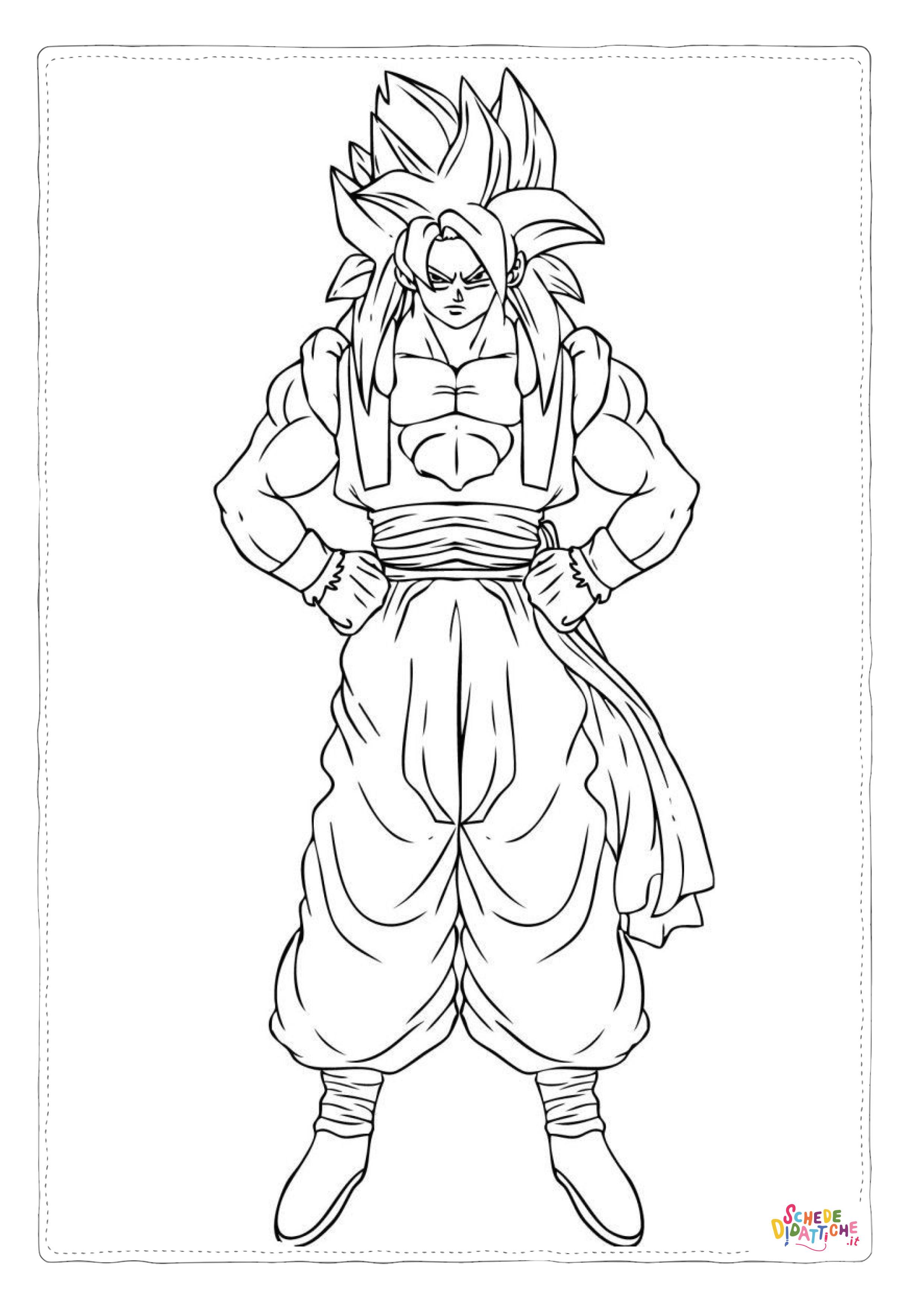 Disegno "Disegno di Dragon Ball da stampare e colorare 134" Disegno di Dragon Ball da stampare e colorare 134