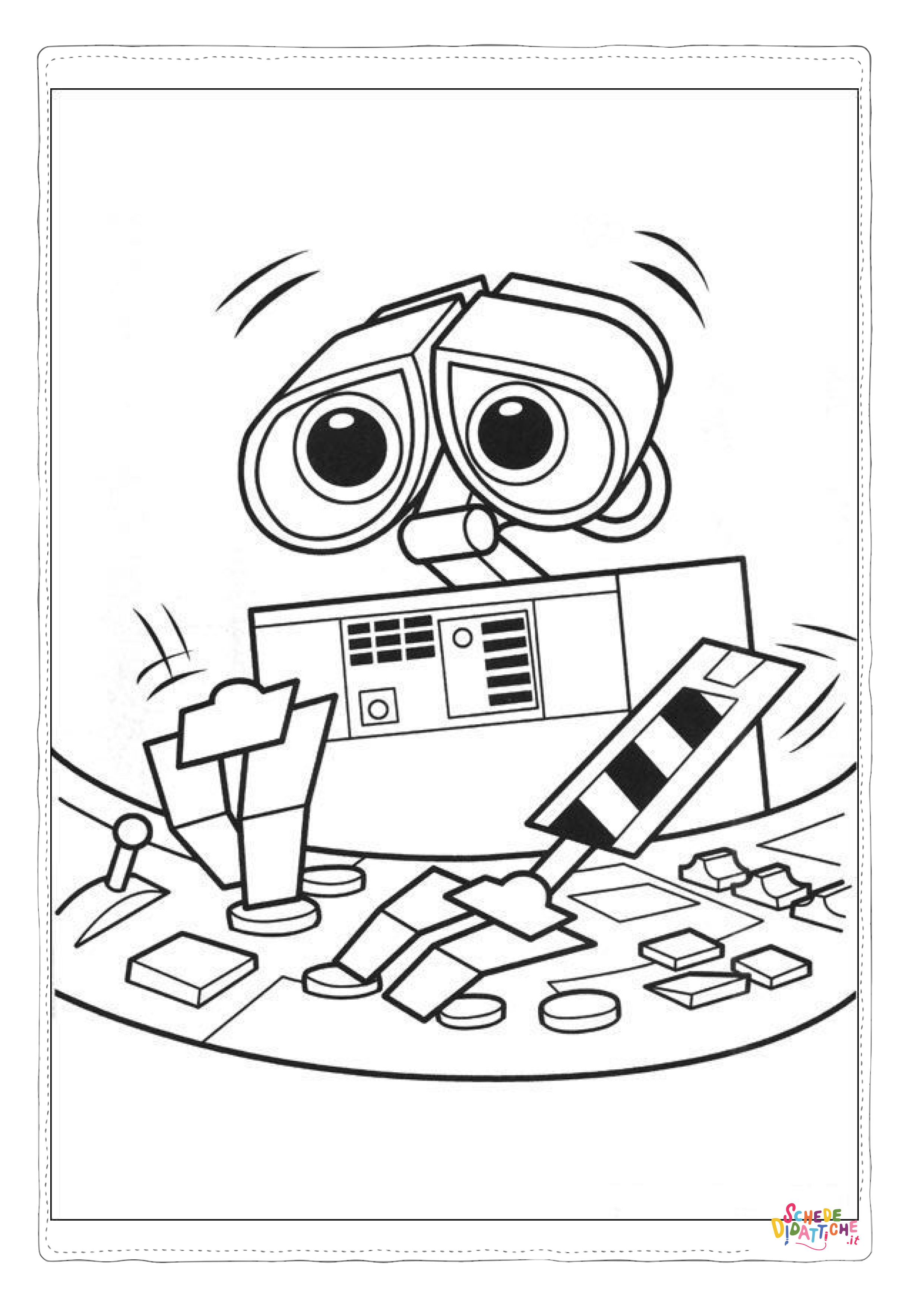 Disegno di Wall-E da stampare e colorare 15