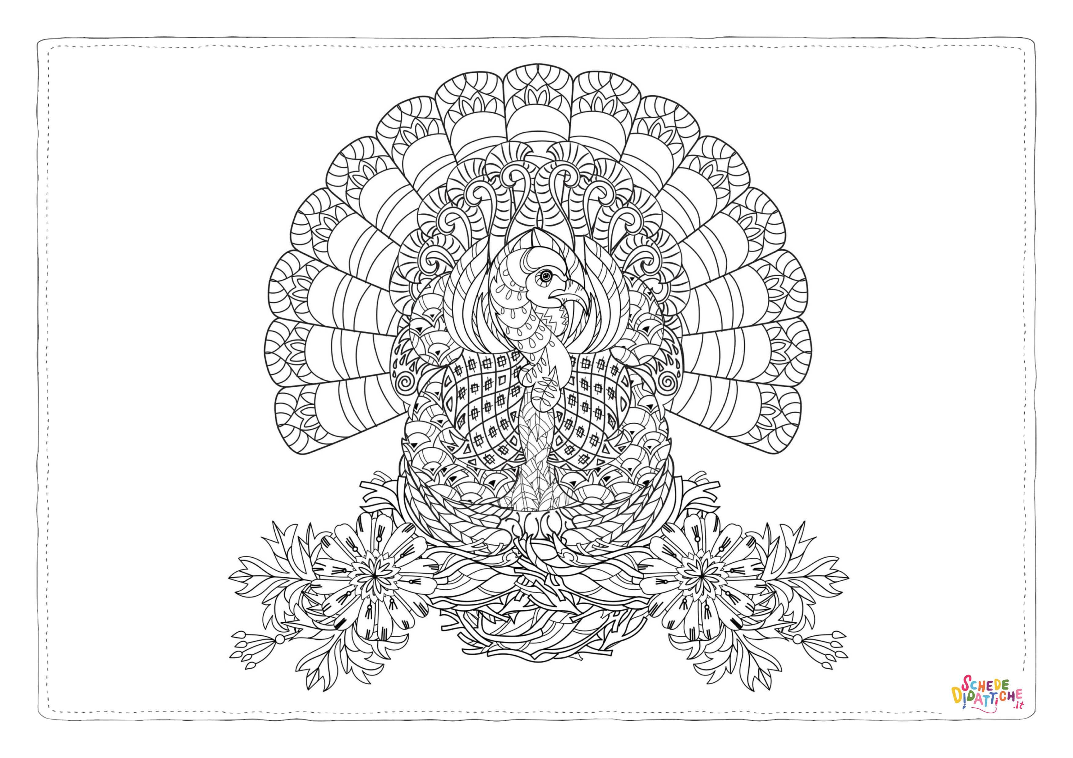 Disegno "Disegno di mandala da stampare e colorare 313" Disegno di mandala da stampare e colorare 313