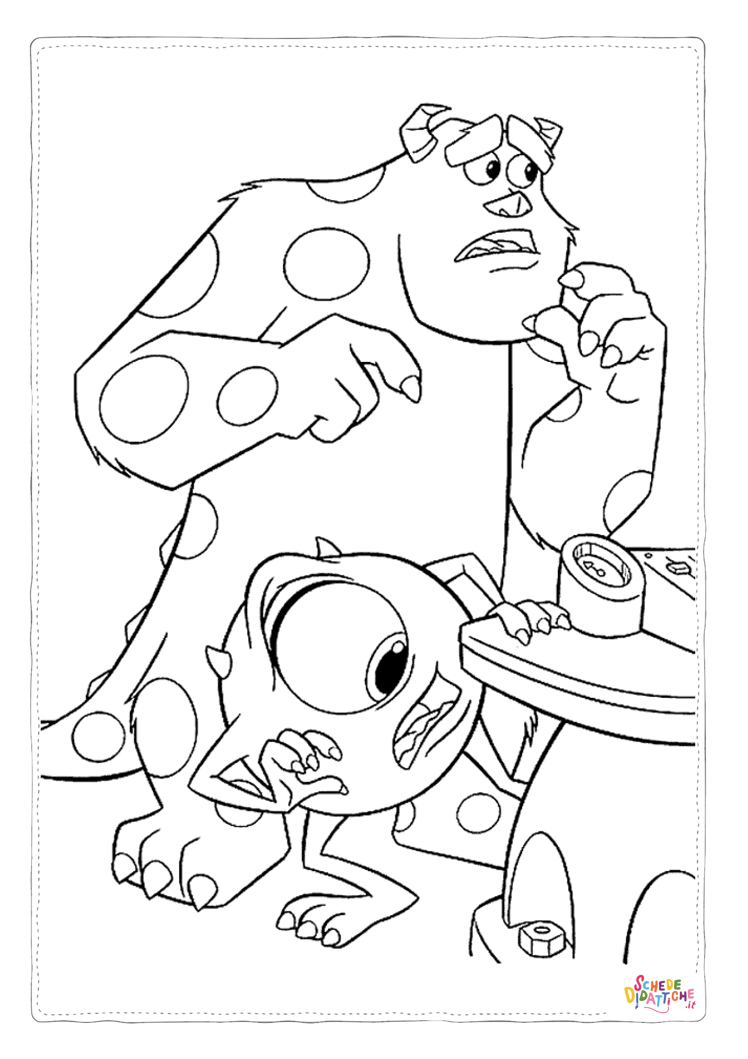 Disegno "Disegno di Monsters & Co da stampare e colorare 7" Disegno di Monsters & Co da stampare e colorare 7