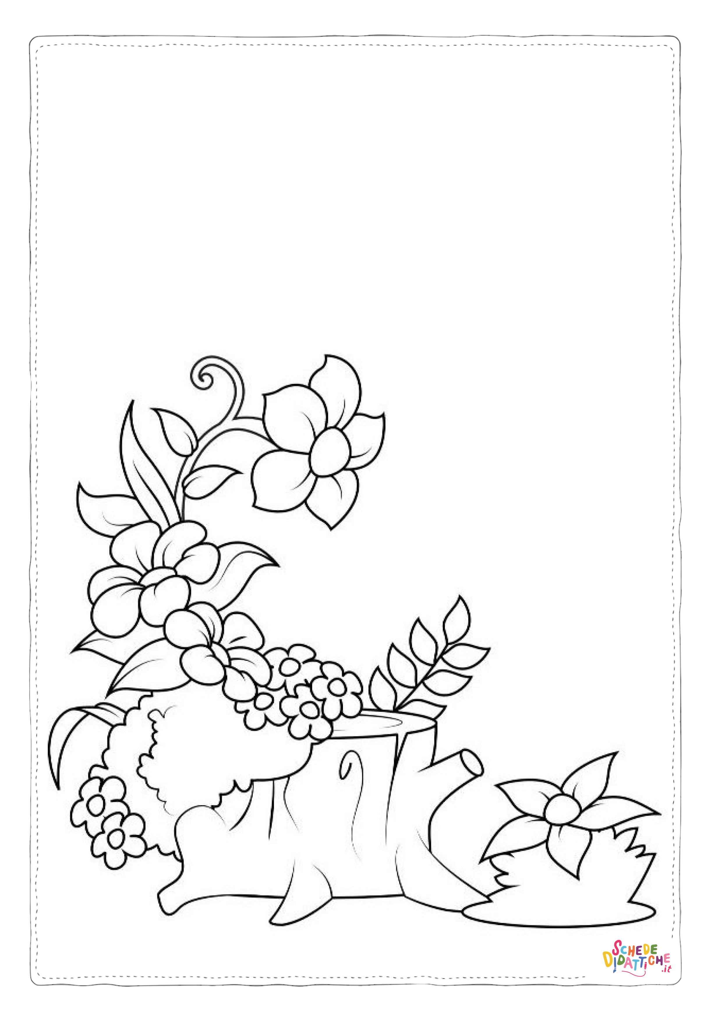 Disegno di fiore da stampare e colorare 227