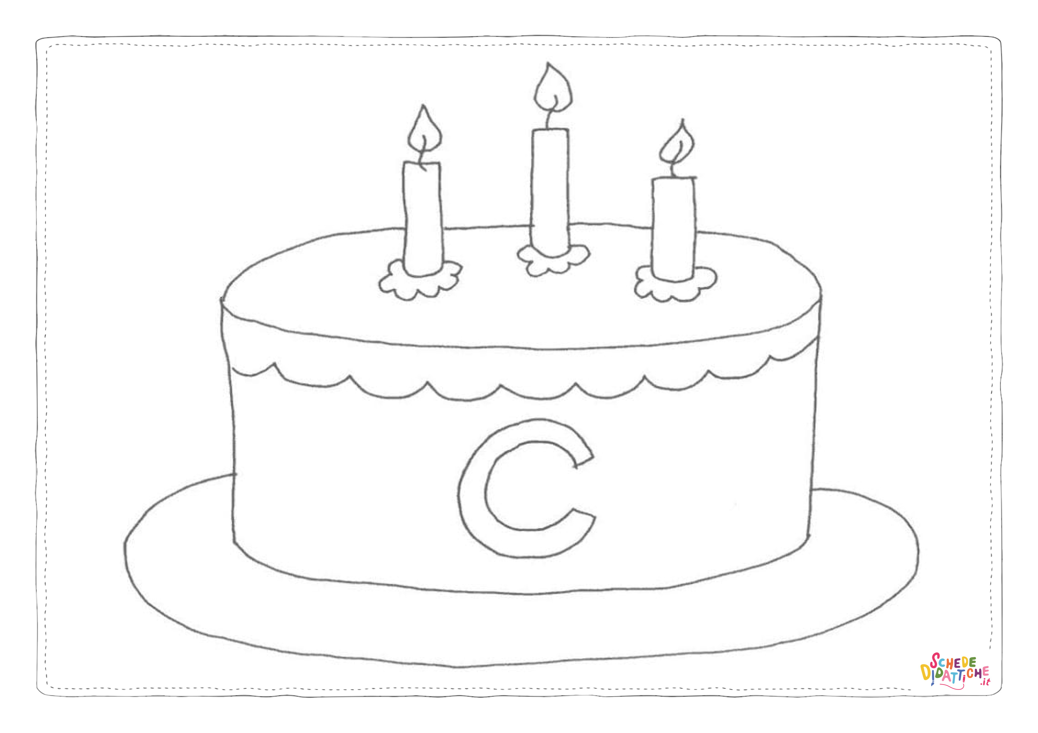 Disegno "Disegno di compleanno da stampare e colorare 82" Disegno di compleanno da stampare e colorare 82