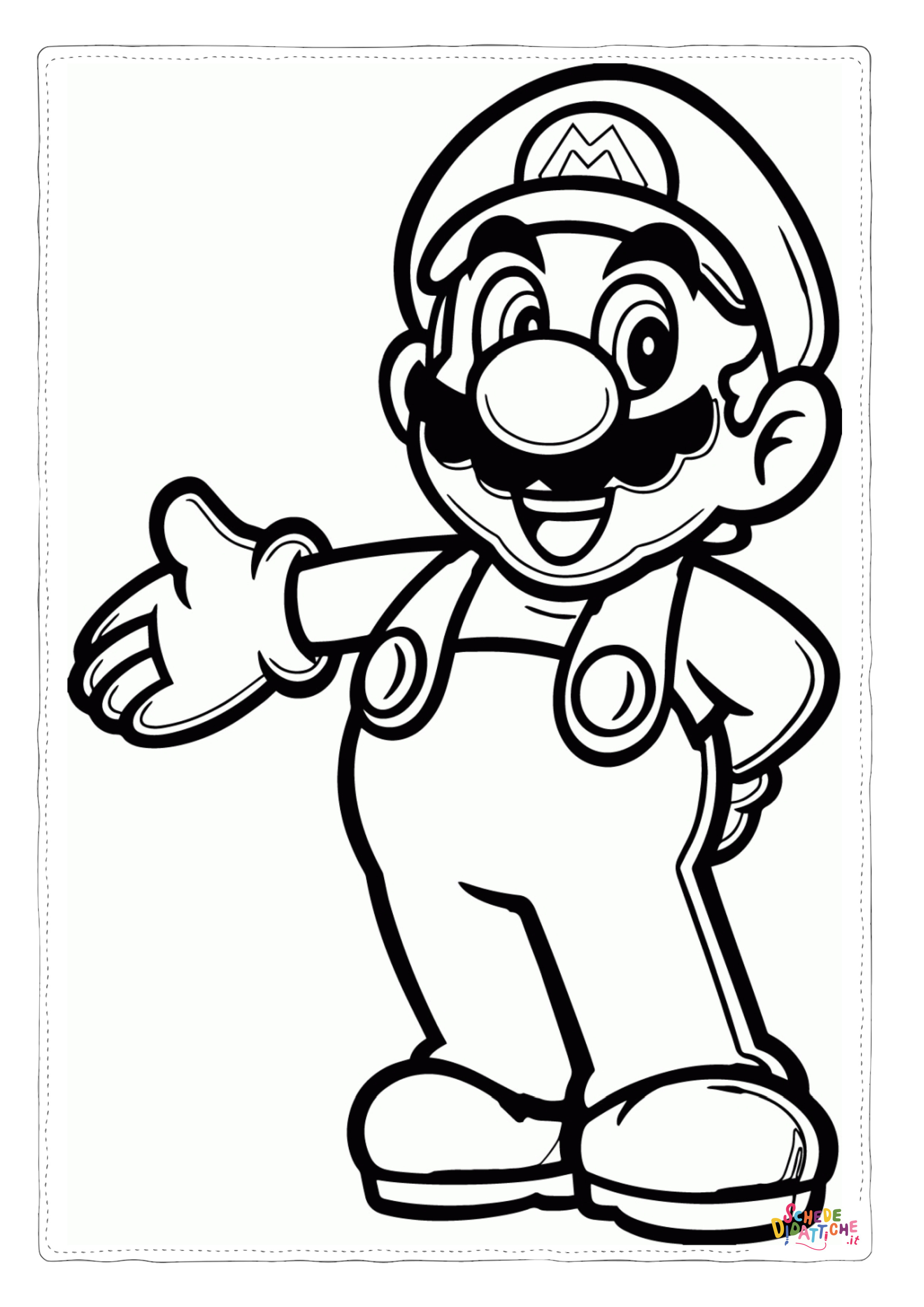 Disegno "Disegno di Super Mario da stampare e colorare 79" Disegno di Super Mario da stampare e colorare 79