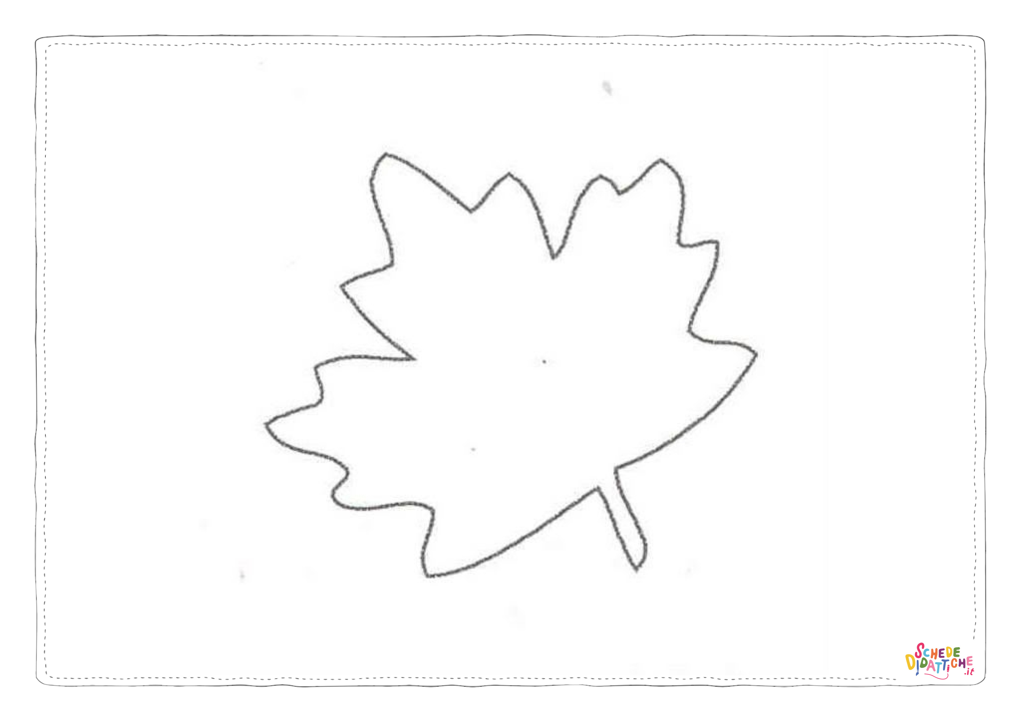 Disegno di foglia da stampare e colorare 117
