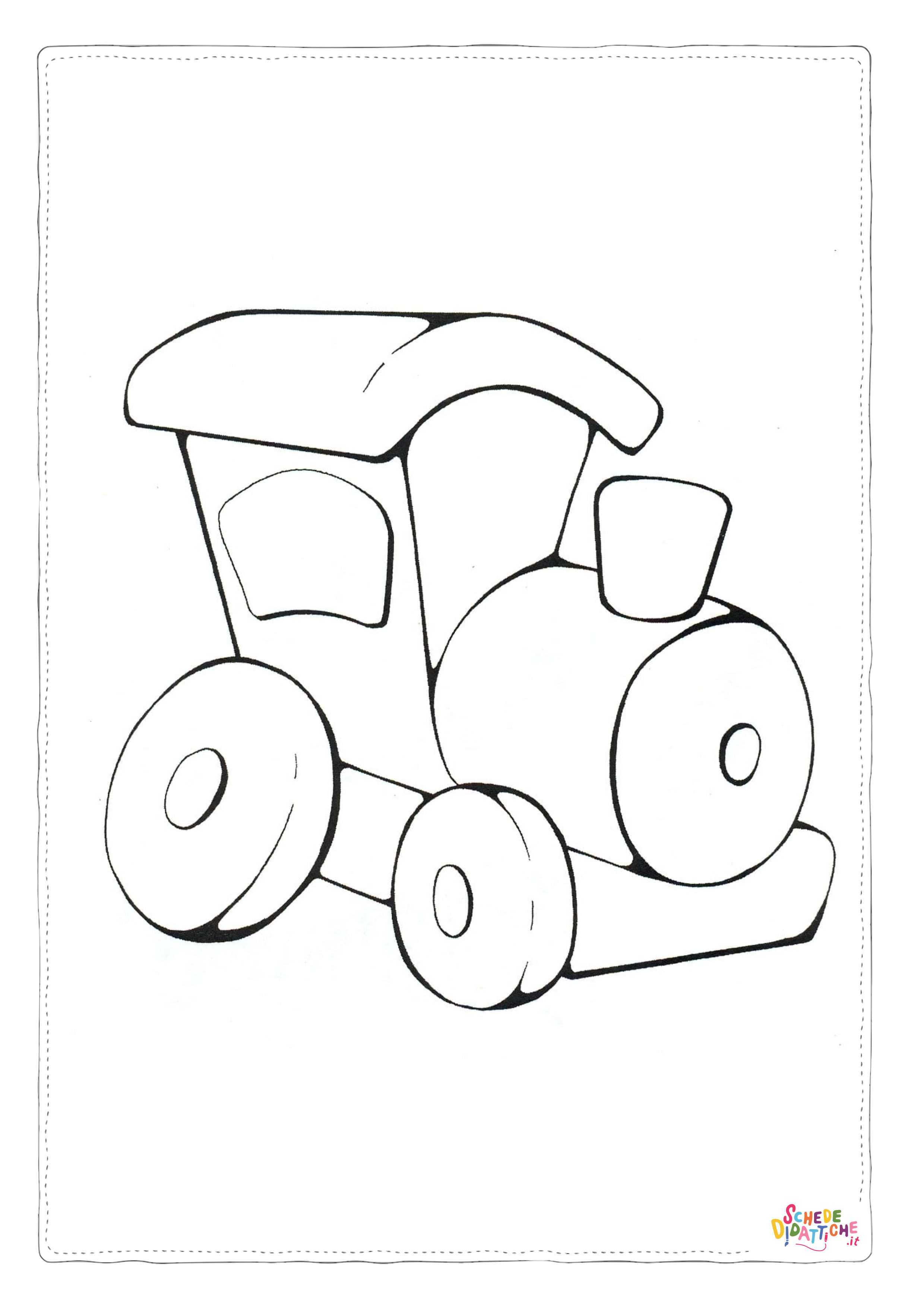 Disegno di treno da stampare e colorare 101