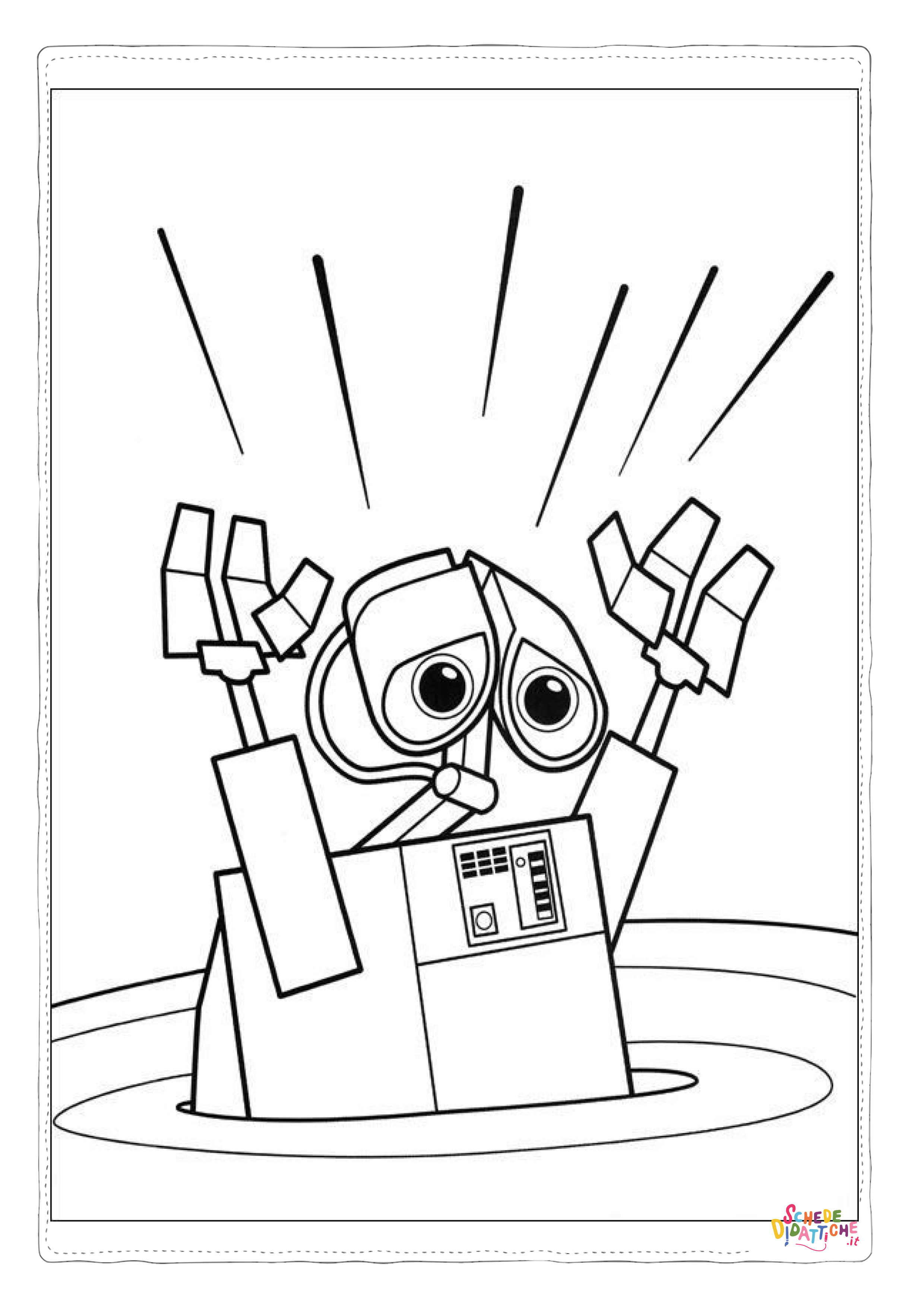 Disegno "Disegno di Wall-E da stampare e colorare 48" Disegno di Wall-E da stampare e colorare 48