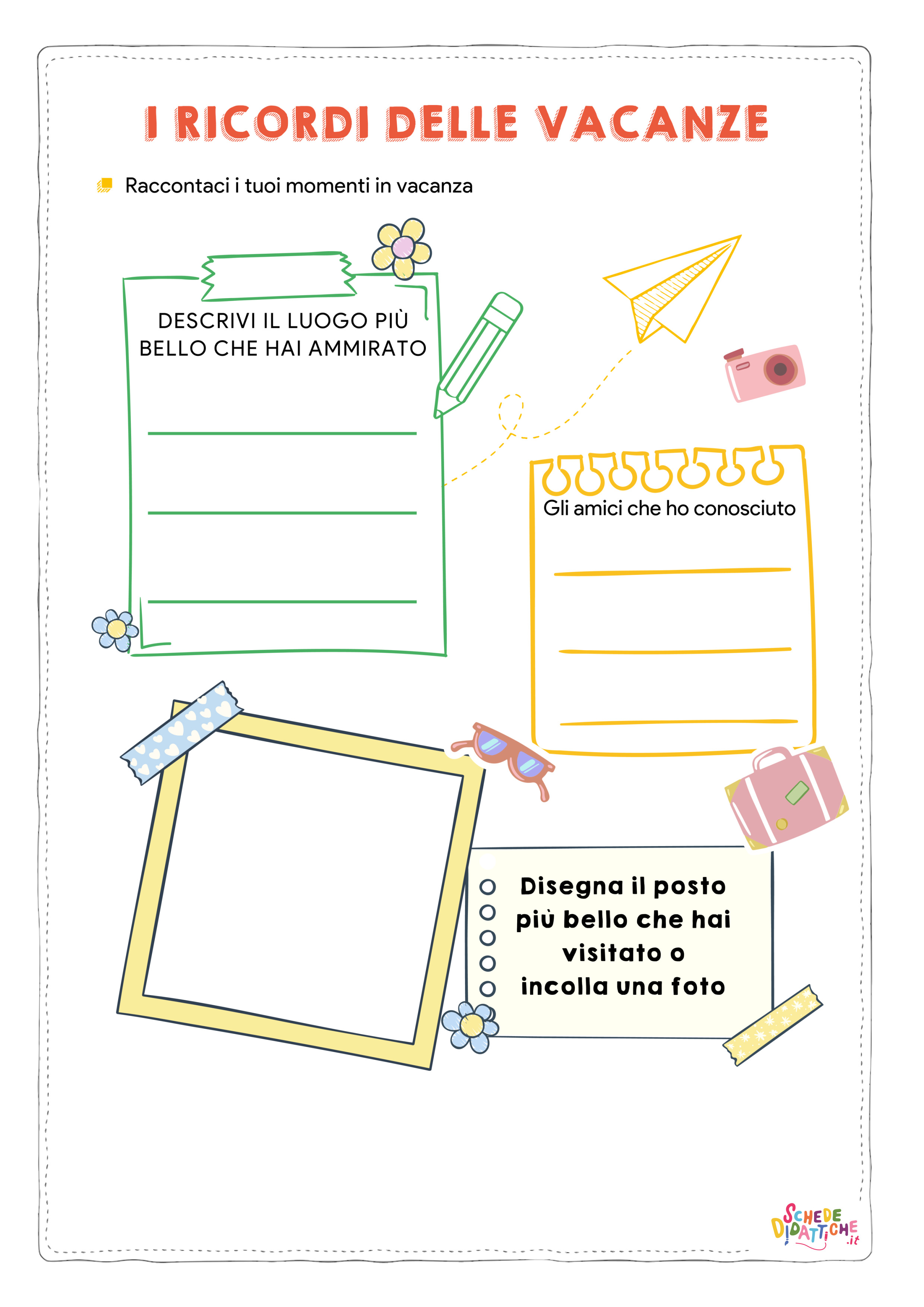 Disegno "I ricordi della vacanze - Racconto" I ricordi della vacanze - Racconto