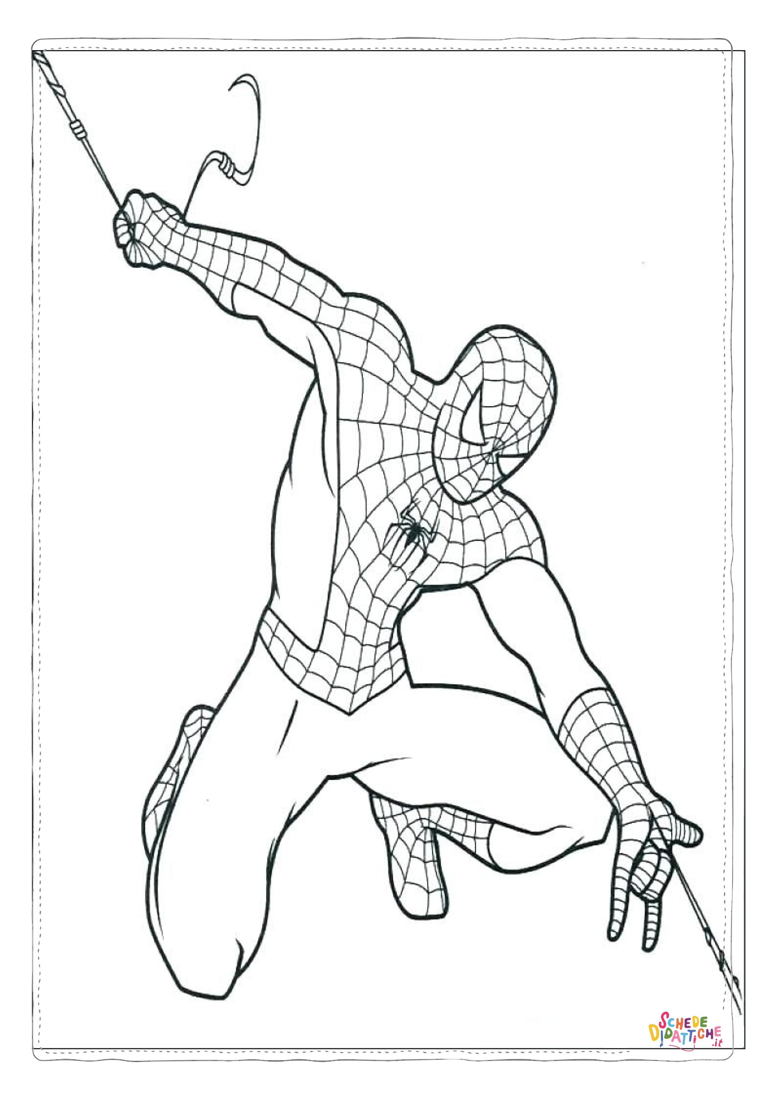 Disegno di Spiderman da stampare e colorare 136