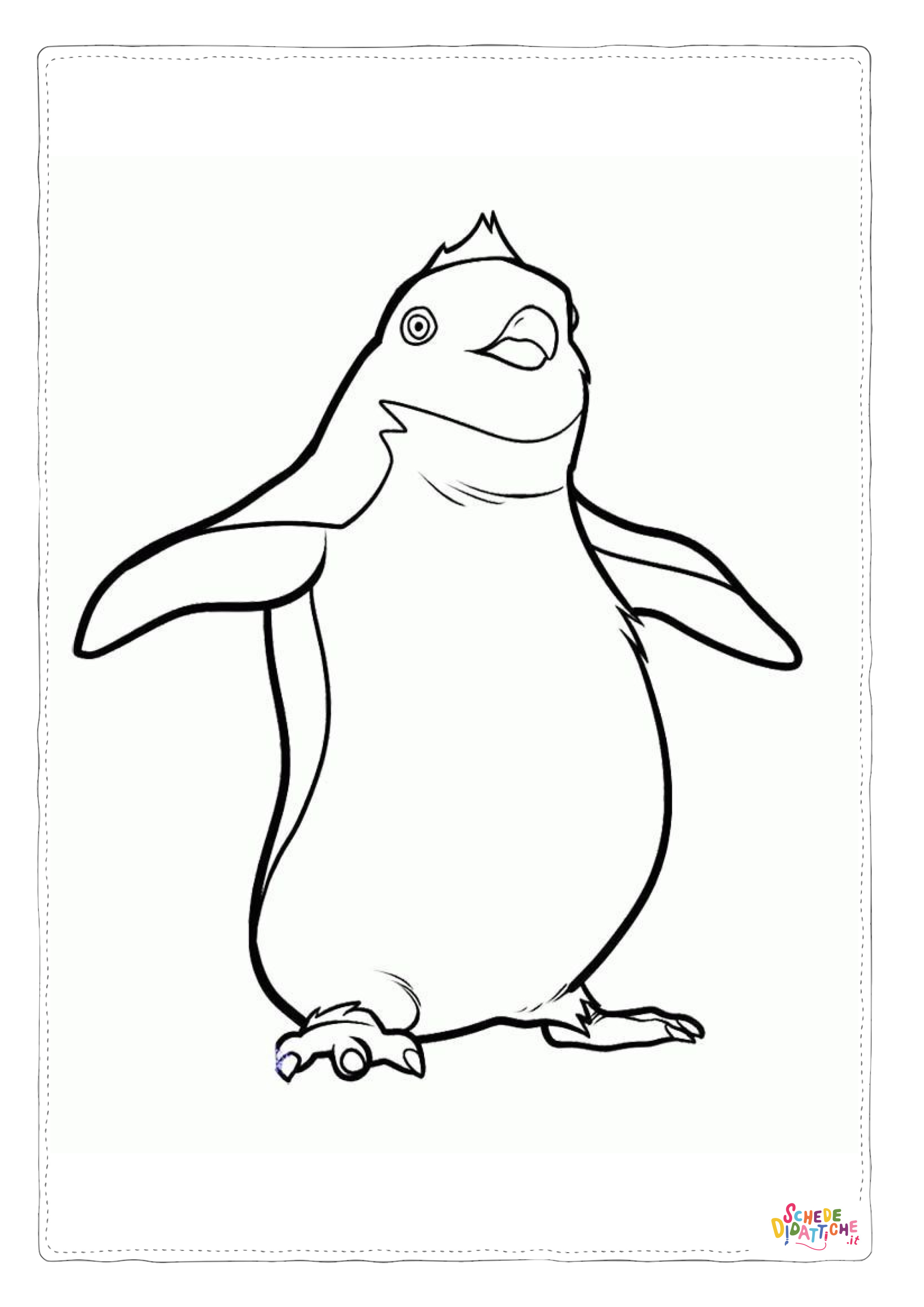 Disegno di pinguino da stampare e colorare 65