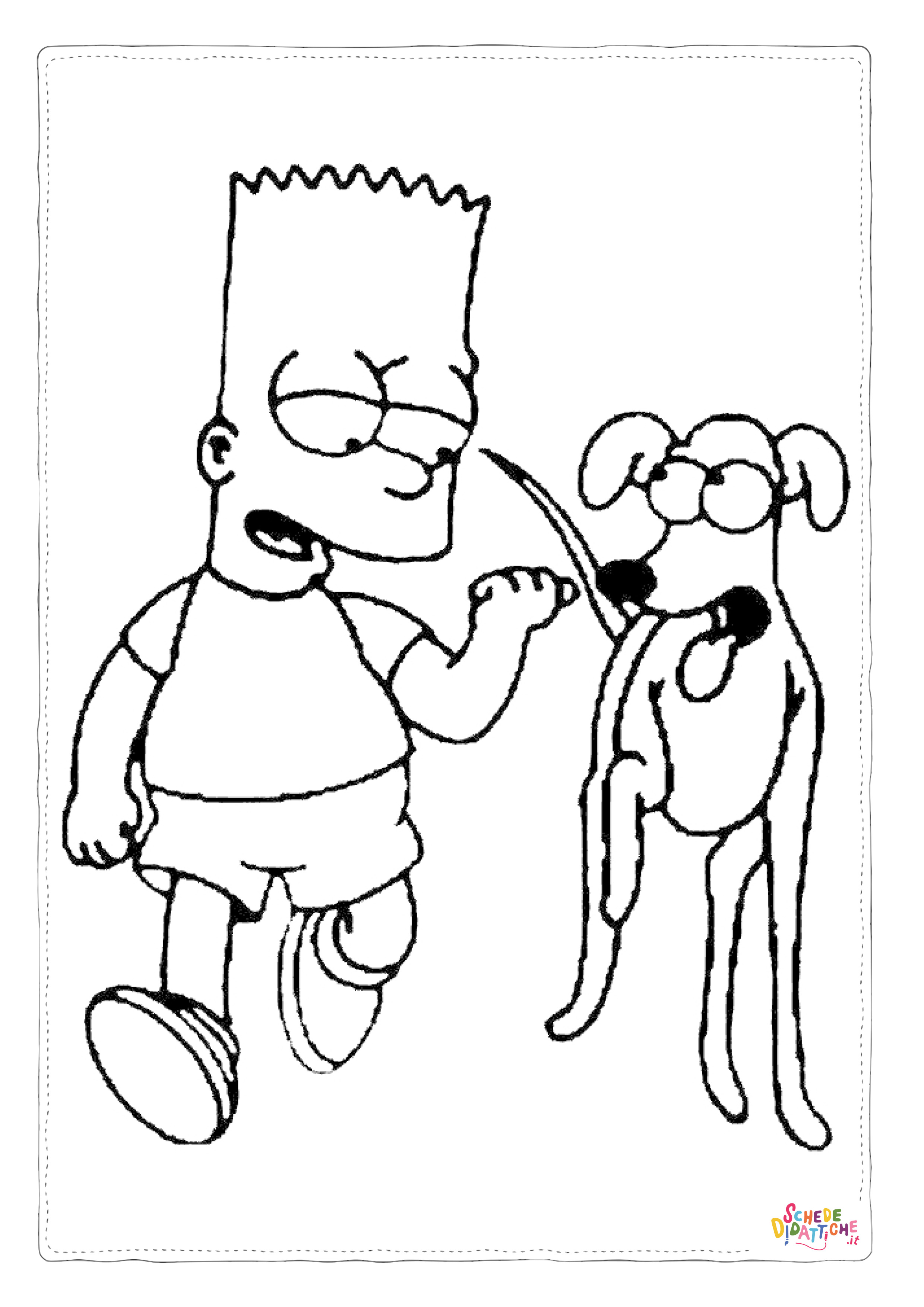 Disegno di I Simpson da stampare e colorare 7